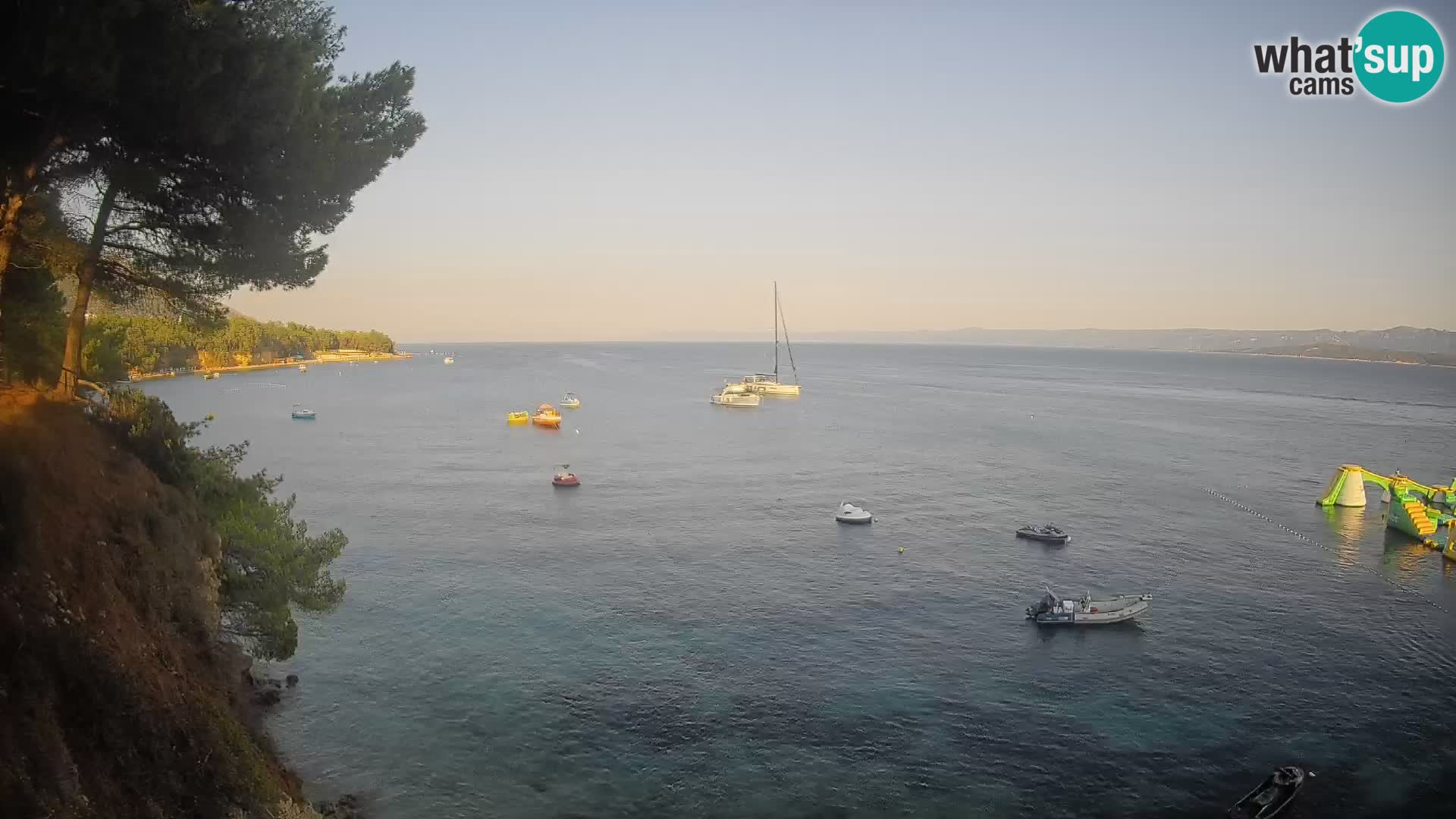 Webcam Playa Potočine Bol – Vista en vivo de Borak Beach, Isla de Brač
