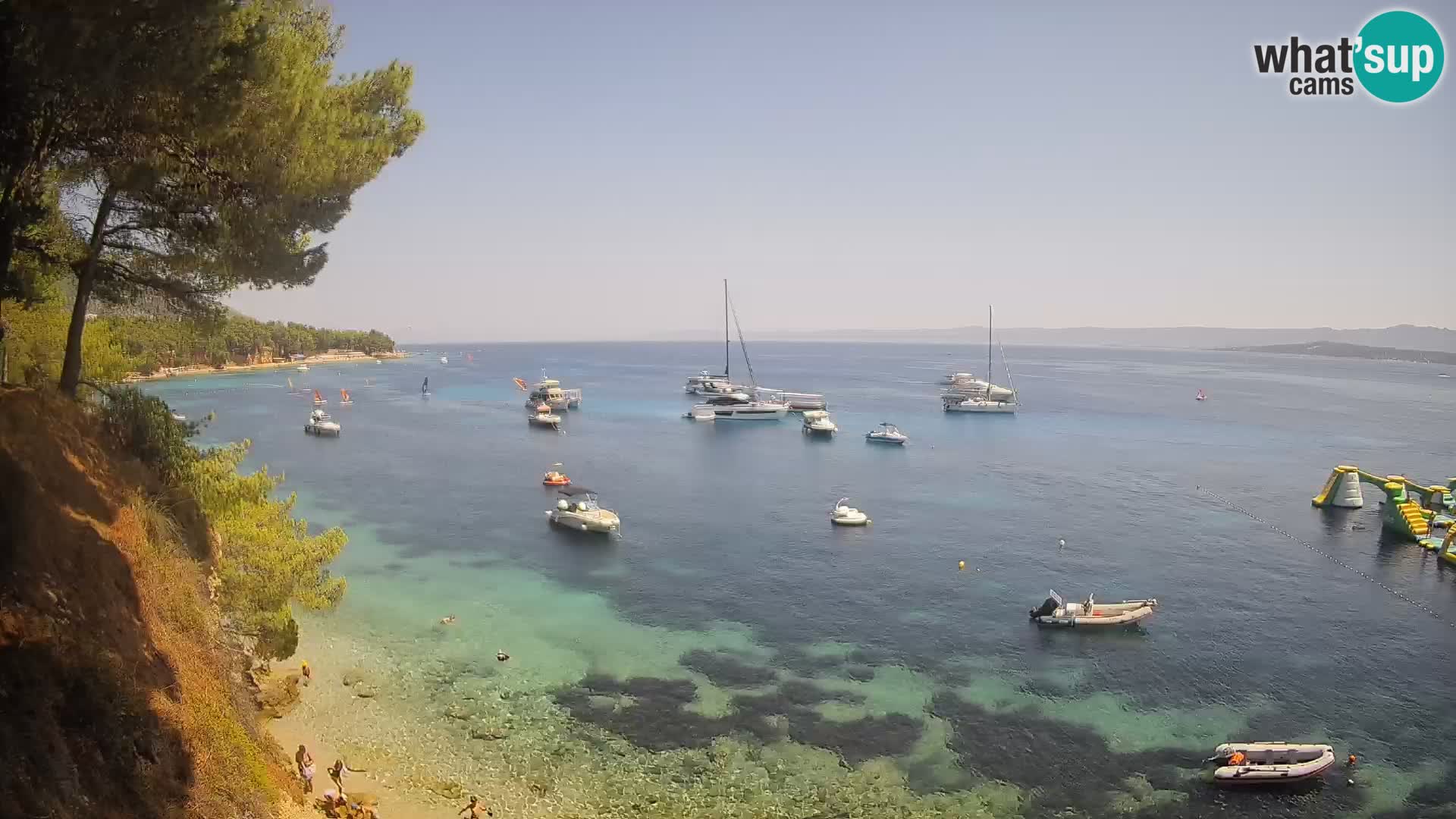 Webcam Strand Potočine Bol – Liveblick auf Borak Beach, Insel Brač