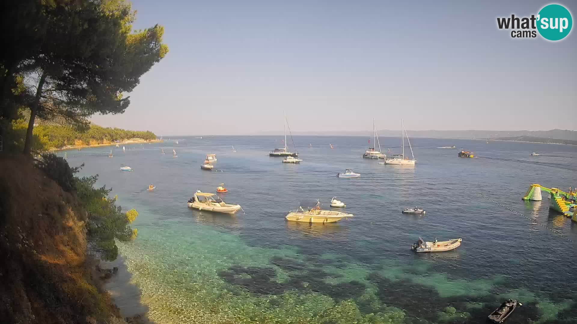 Webcam plage Potočine Bol – Vue en direct sur Borak Beach, île de Brač