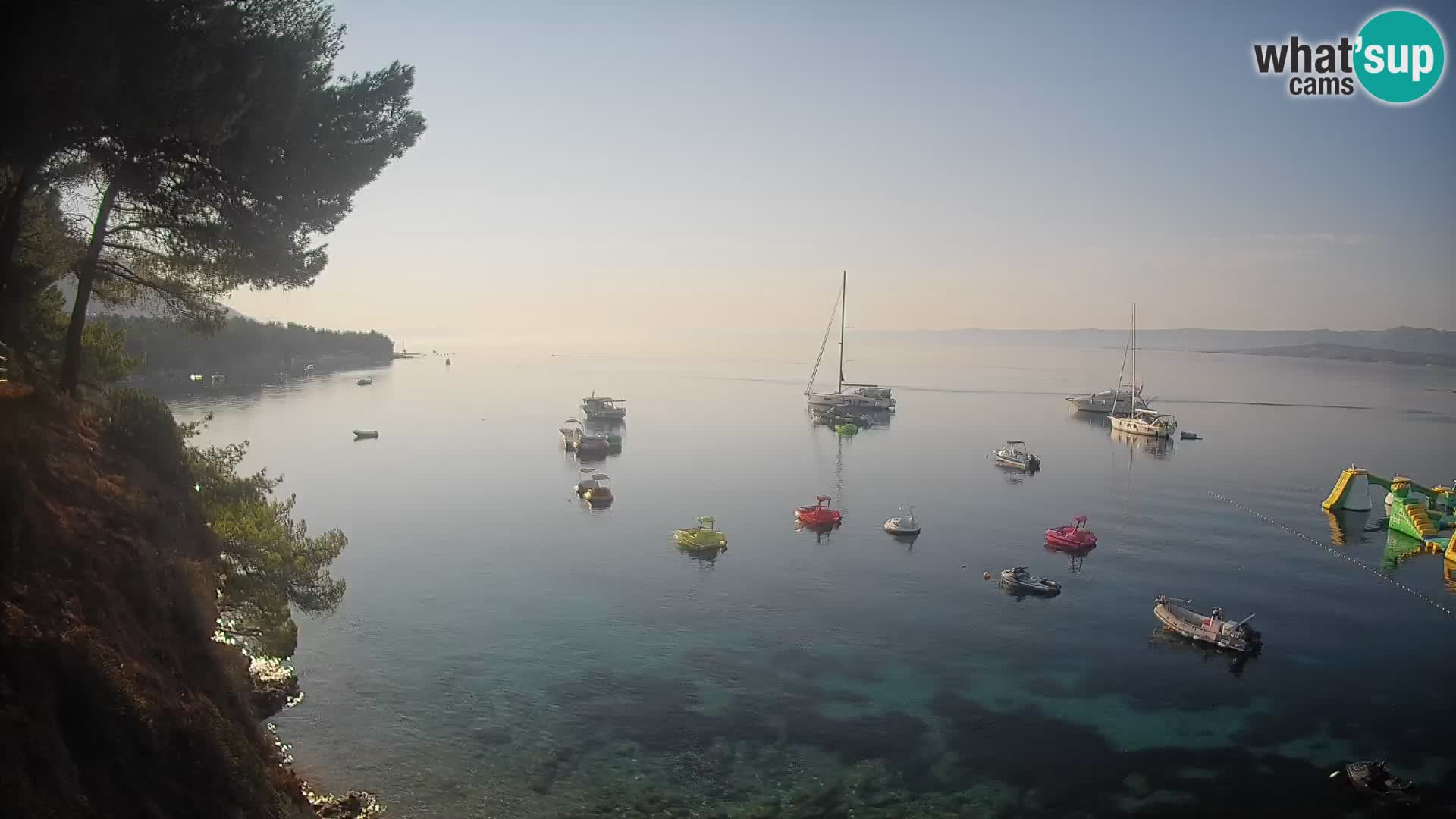 Webcam plage Potočine Bol – Vue en direct sur Borak Beach, île de Brač