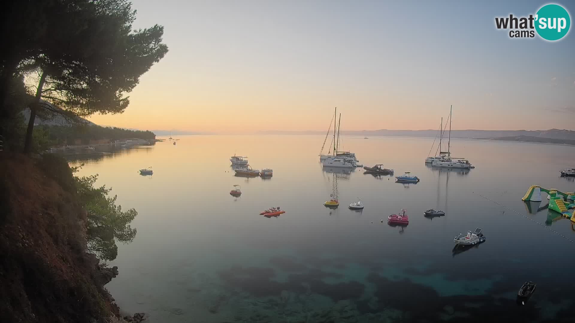 Webcam Playa Potočine Bol – Vista en vivo de Borak Beach, Isla de Brač