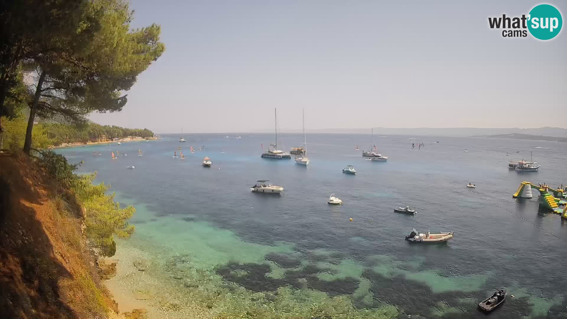 Webcam Playa Potočine Bol – Vista en vivo de Borak Beach, Isla de Brač