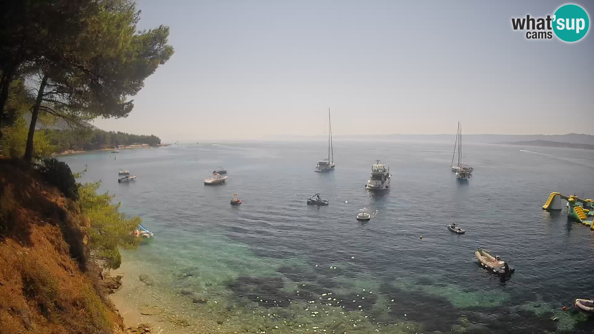 Webcam plage Potočine Bol – Vue en direct sur Borak Beach, île de Brač