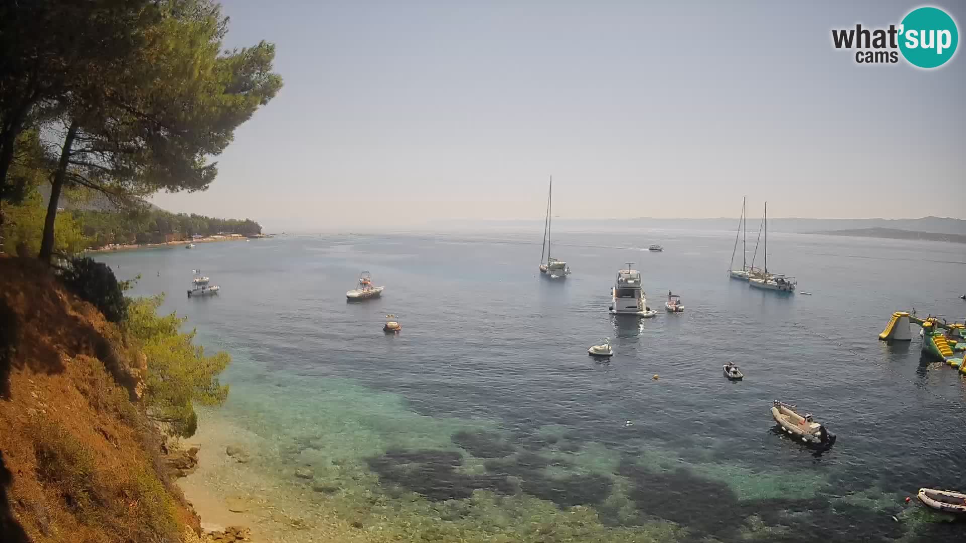 Webcam plage Potočine Bol – Vue en direct sur Borak Beach, île de Brač