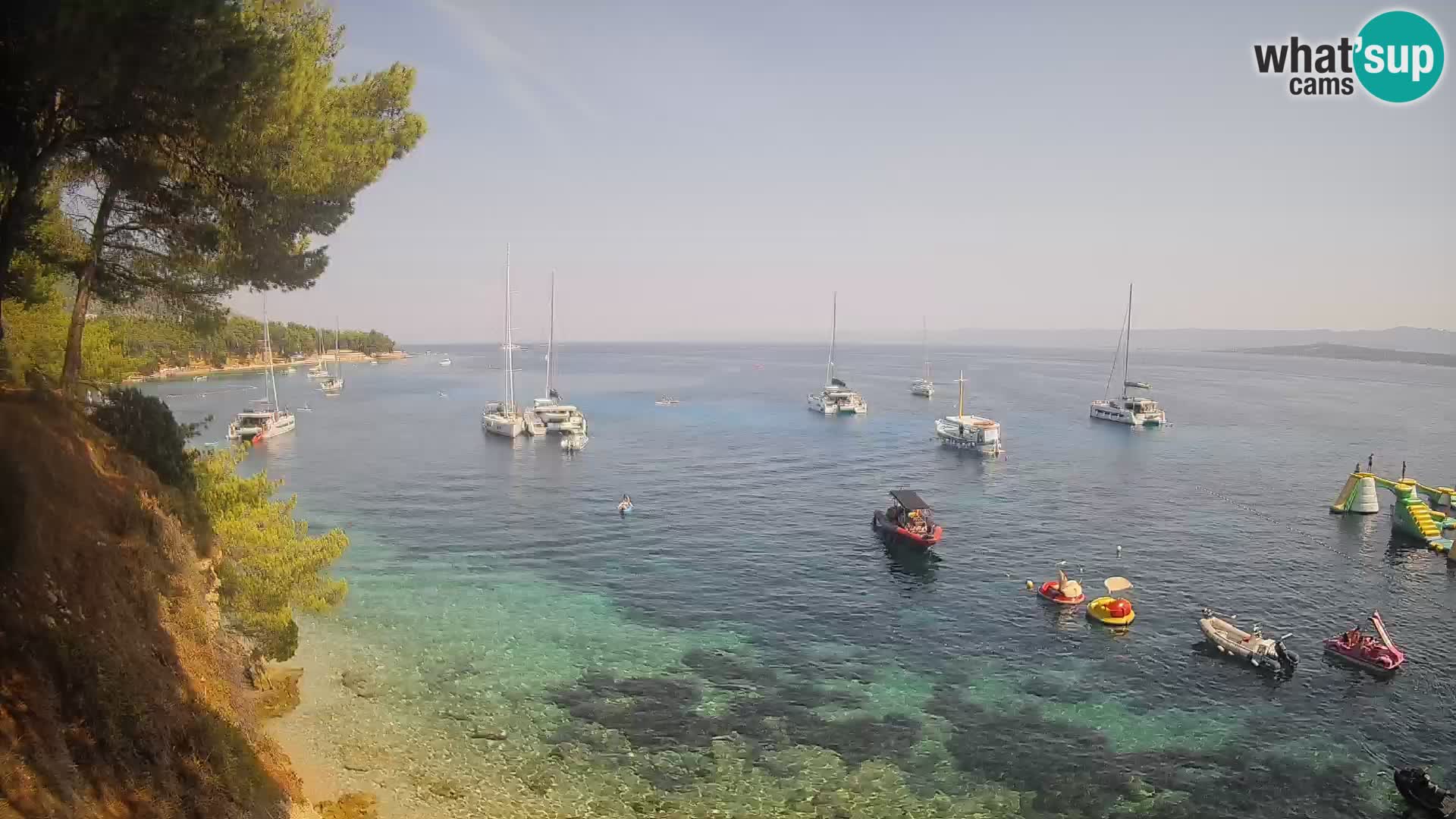 Webcam Playa Potočine Bol – Vista en vivo de Borak Beach, Isla de Brač