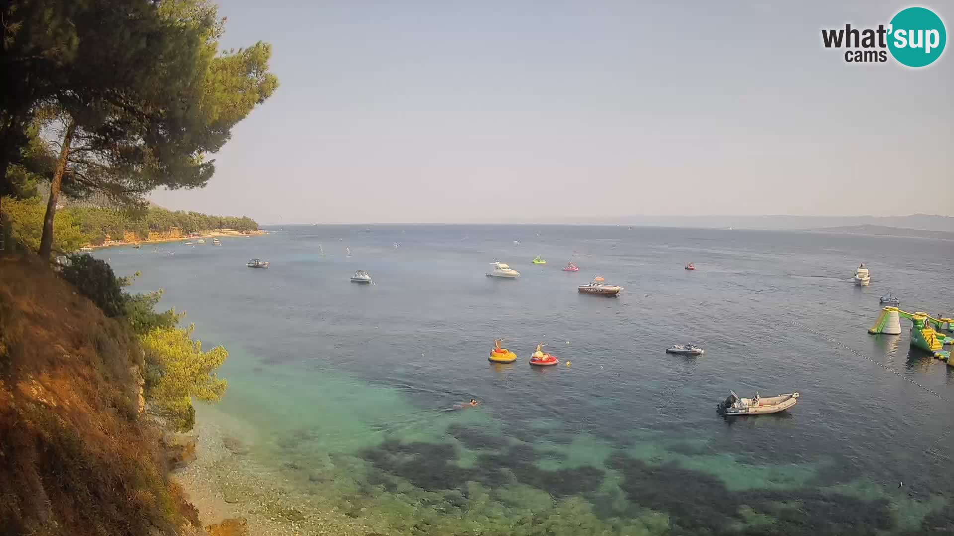 Web kamera Potočine Bol – Pogled uživo na plažu Borak, otok Brač