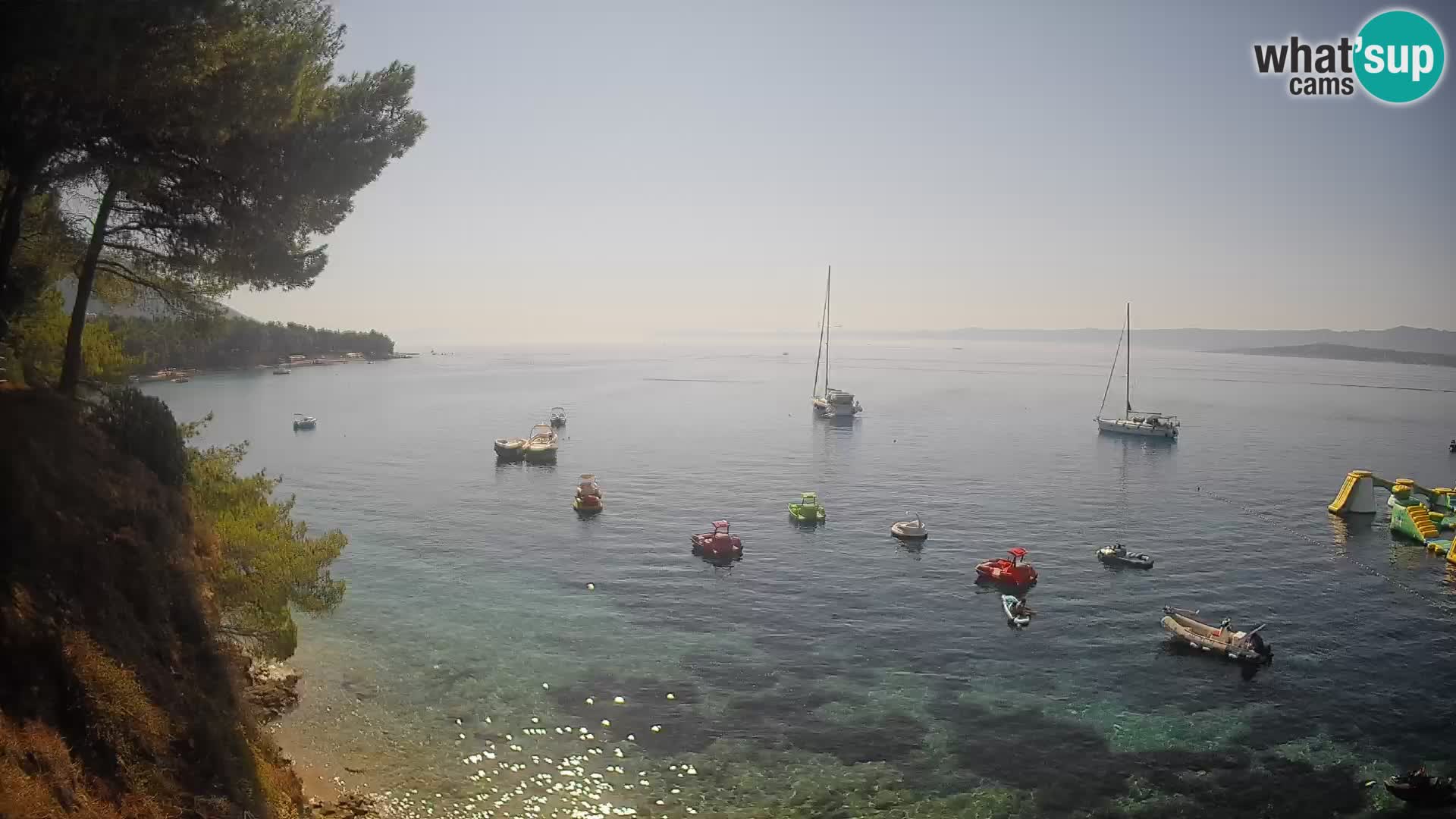 Webcam Strand Potočine Bol – Liveblick auf Borak Beach, Insel Brač