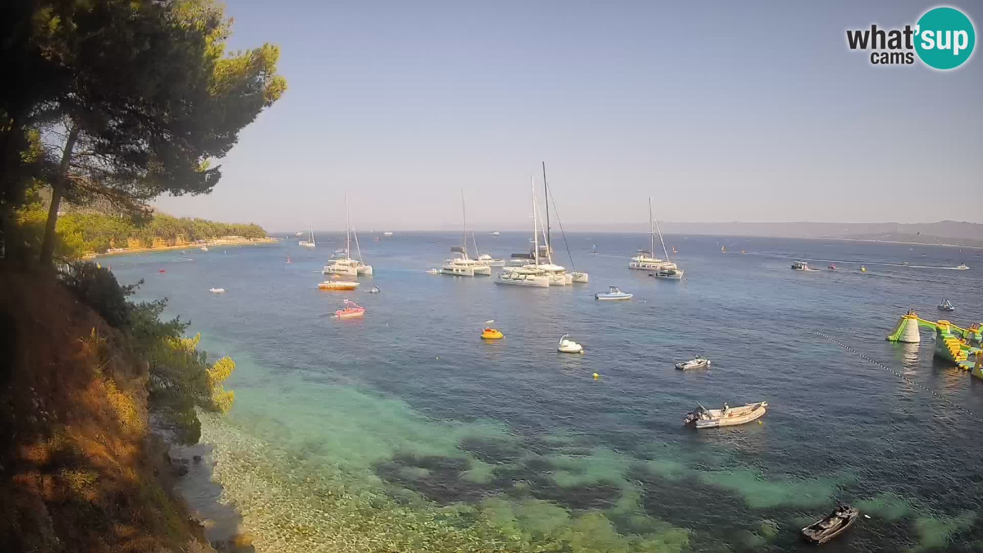 Webcam Playa Potočine Bol – Vista en vivo de Borak Beach, Isla de Brač