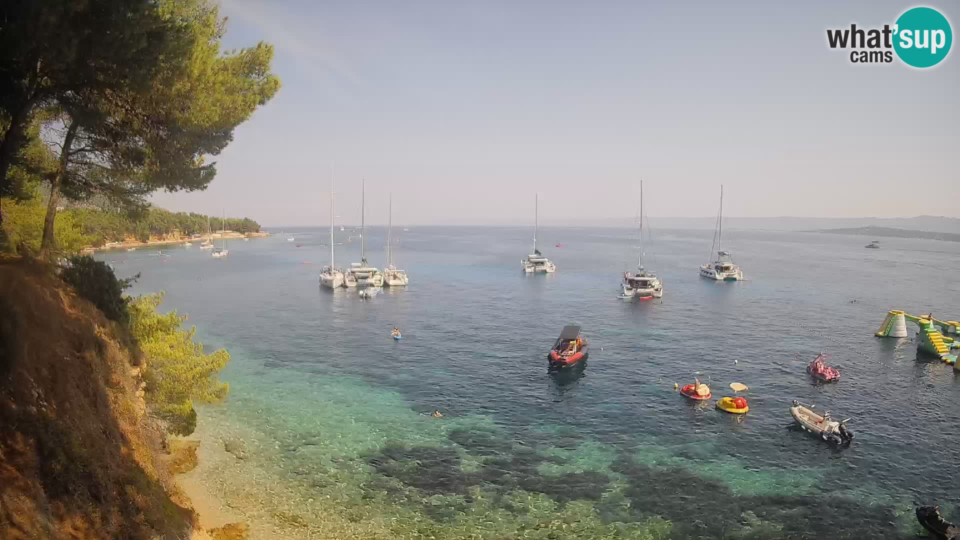 Webcam Potočine Beach Bol – Live View of Borak Beach, Brač Island