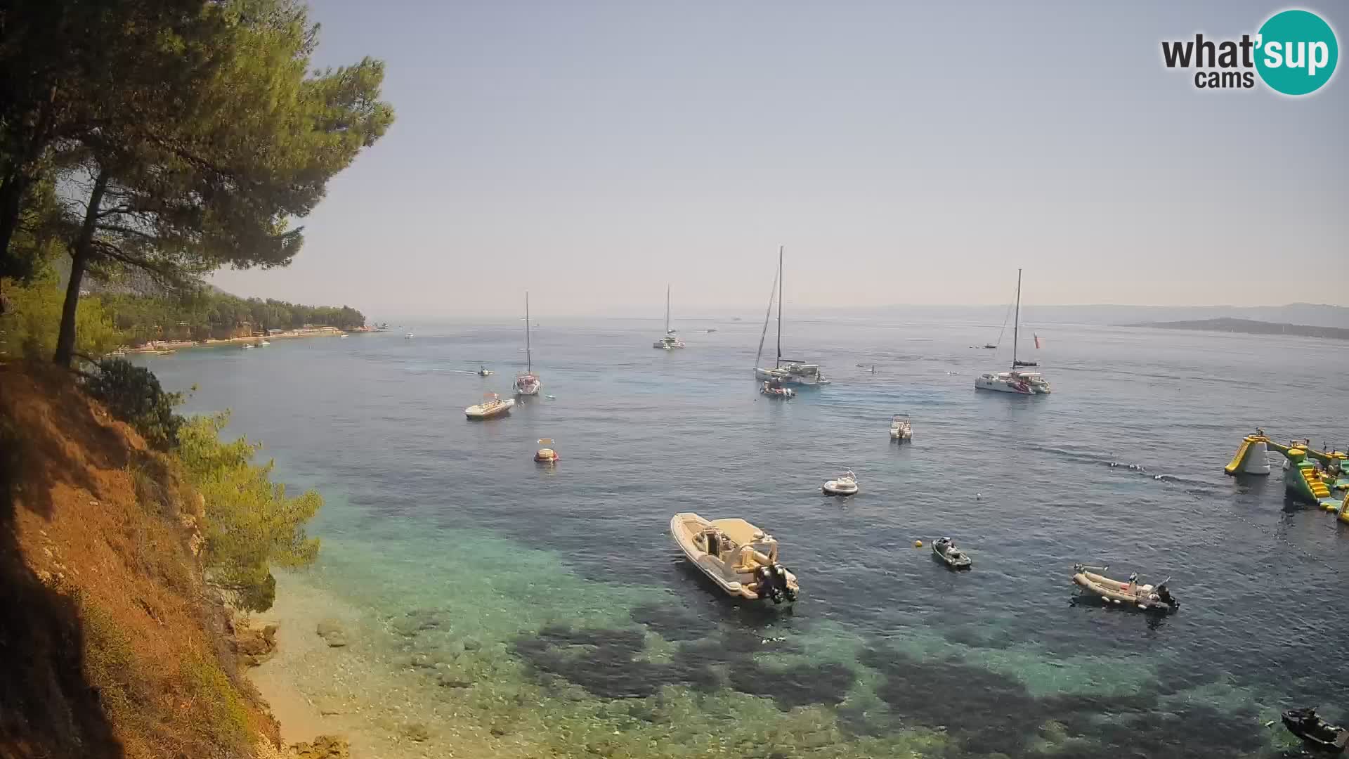 Webcam Potočine Beach Bol – Live View of Borak Beach, Brač Island