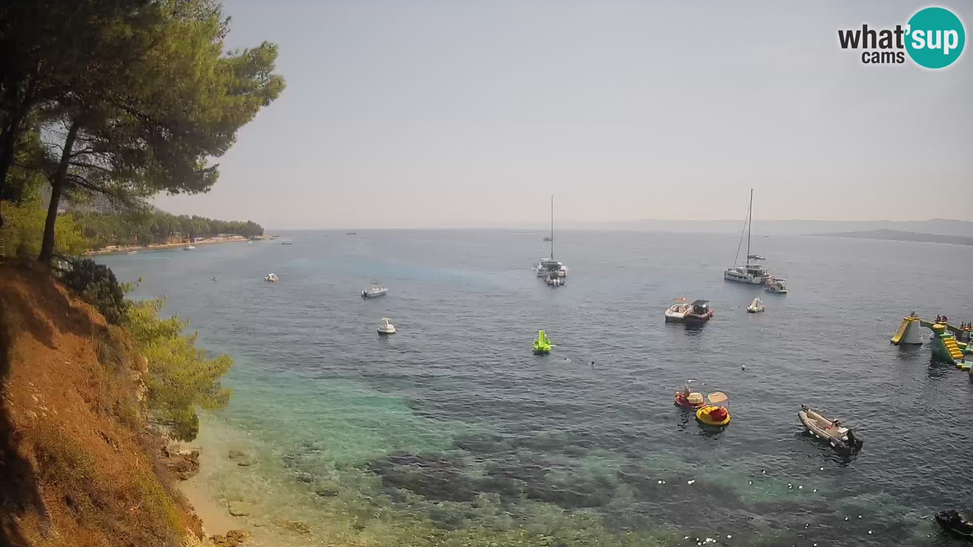 Webcam plage Potočine Bol – Vue en direct sur Borak Beach, île de Brač