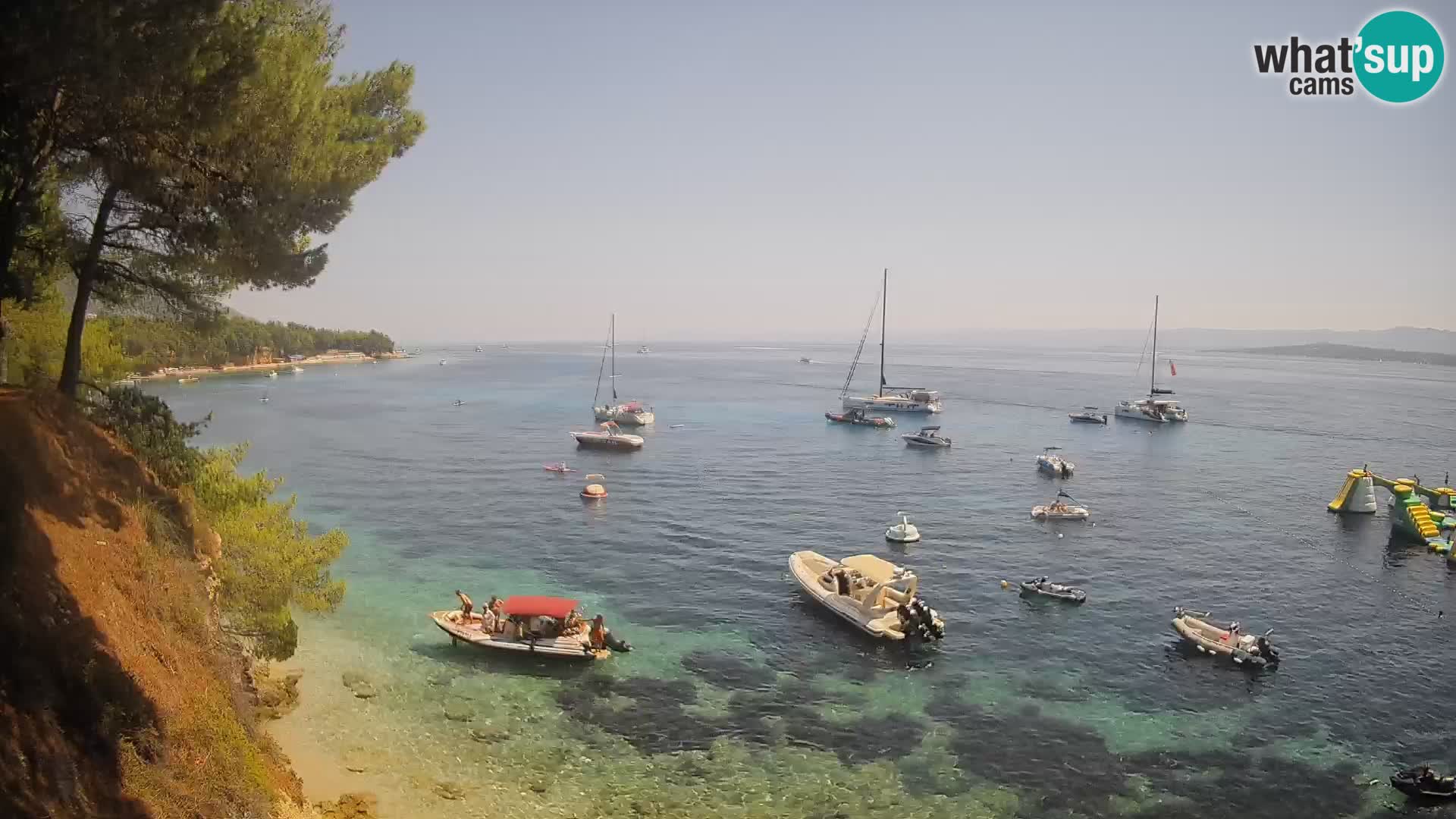 Webcam plage Potočine Bol – Vue en direct sur Borak Beach, île de Brač