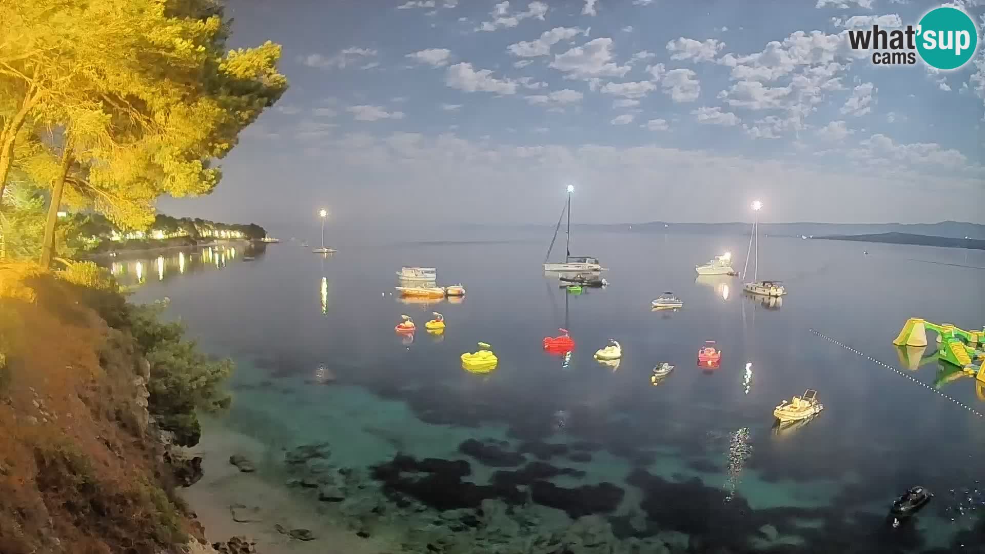 Webcam Strand Potočine Bol – Liveblick auf Borak Beach, Insel Brač