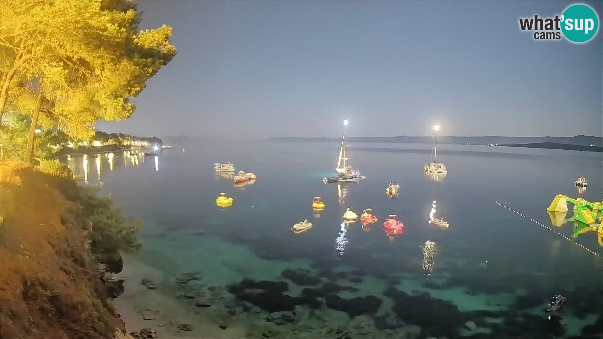 Webcam Potočine Beach Bol – Live View of Borak Beach, Brač Island