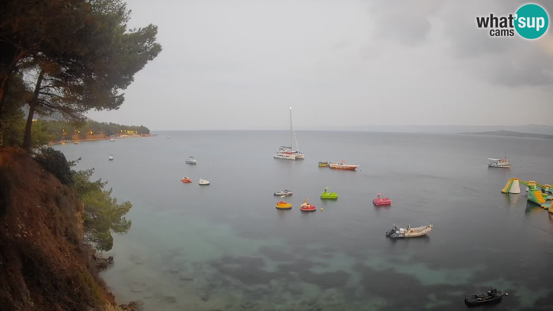 Webcam Playa Potočine Bol – Vista en vivo de Borak Beach, Isla de Brač