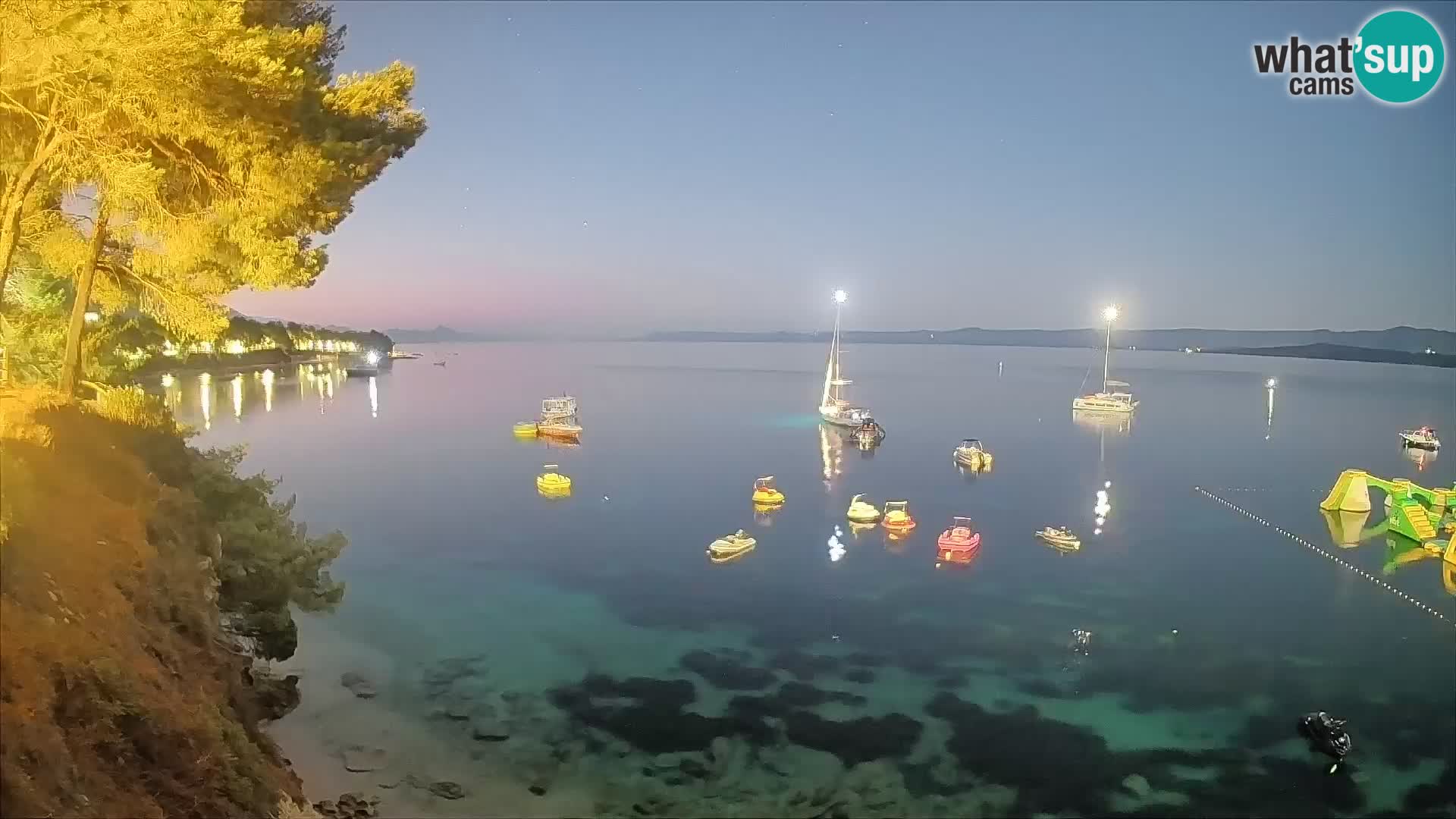 Webcam Strand Potočine Bol – Liveblick auf Borak Beach, Insel Brač