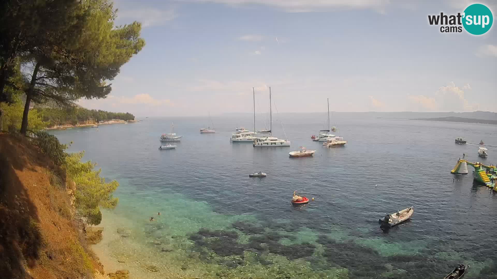 Webcam plage Potočine Bol – Vue en direct sur Borak Beach, île de Brač