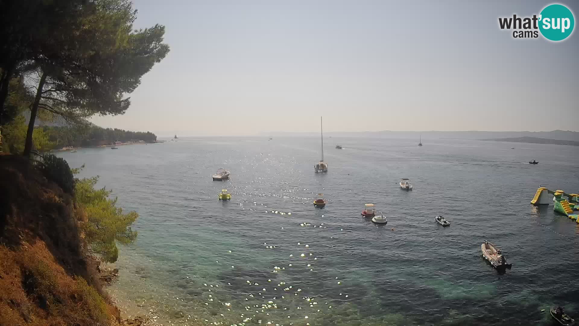 Webcam Playa Potočine Bol – Vista en vivo de Borak Beach, Isla de Brač