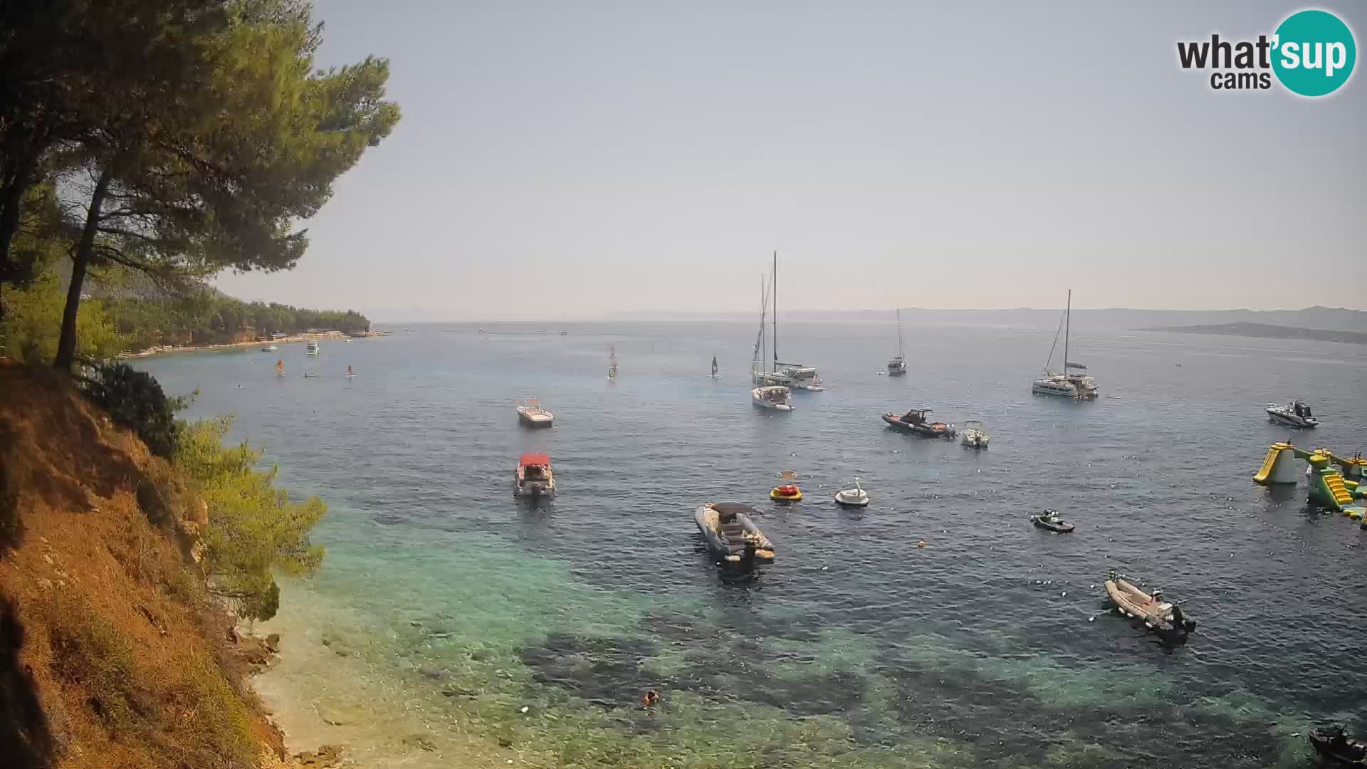 Webcam Strand Potočine Bol – Liveblick auf Borak Beach, Insel Brač