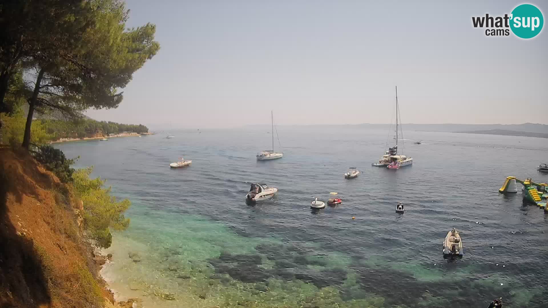 Web kamera Potočine Bol – Pogled uživo na plažu Borak, otok Brač