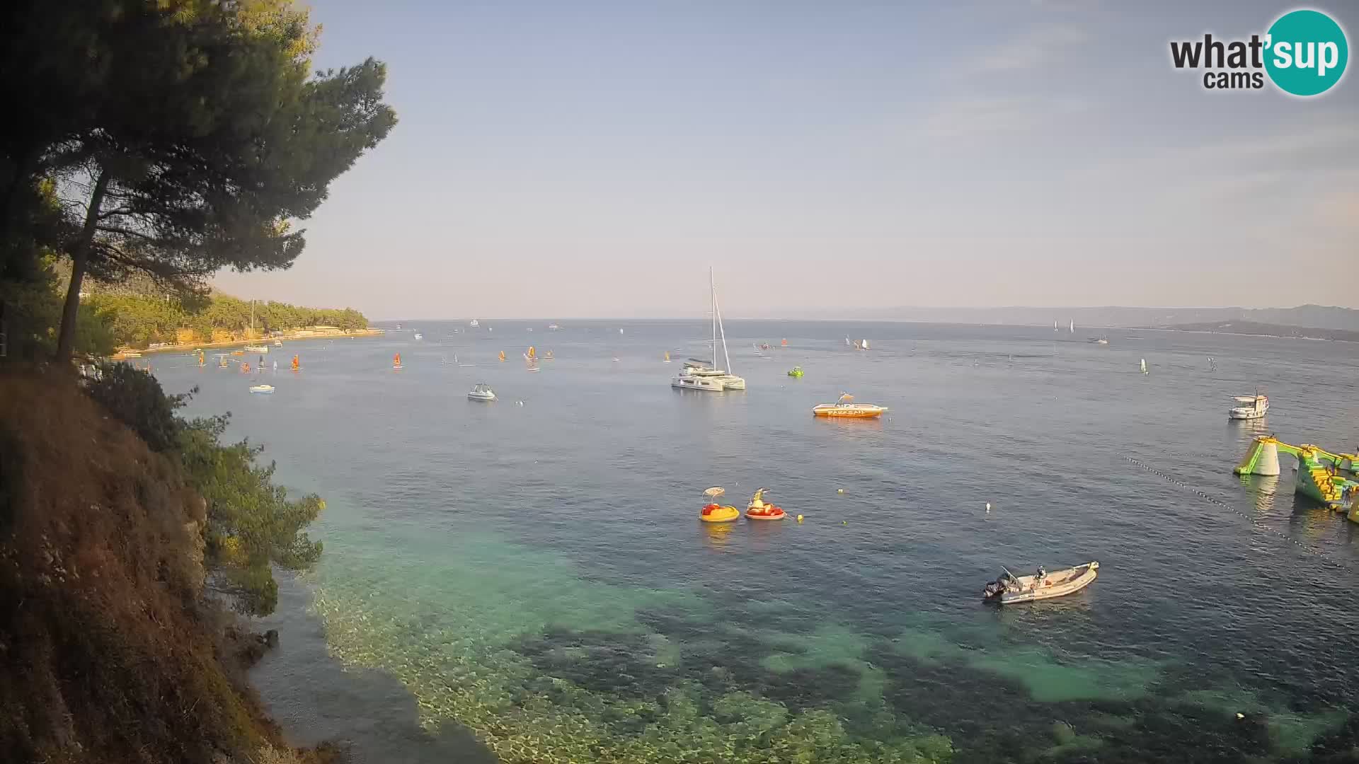 Webcam plage Potočine Bol – Vue en direct sur Borak Beach, île de Brač