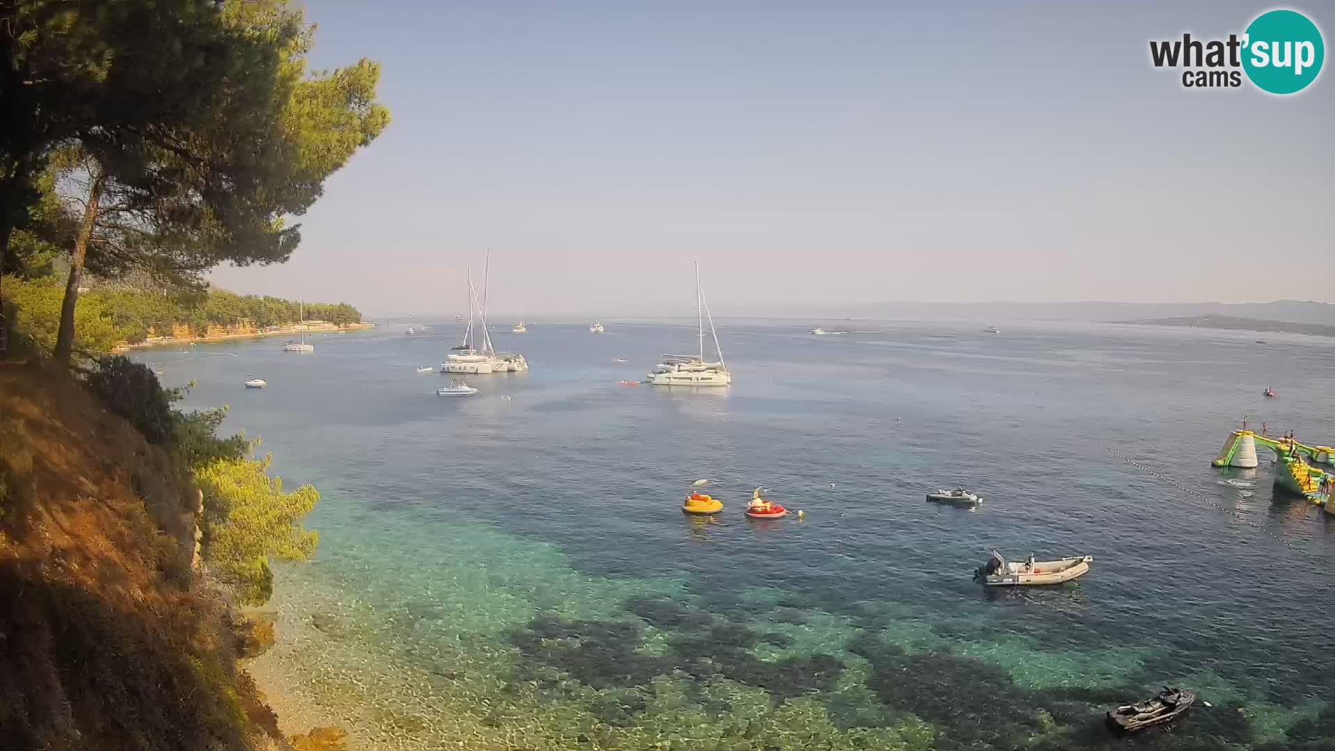Webcam Strand Potočine Bol – Liveblick auf Borak Beach, Insel Brač
