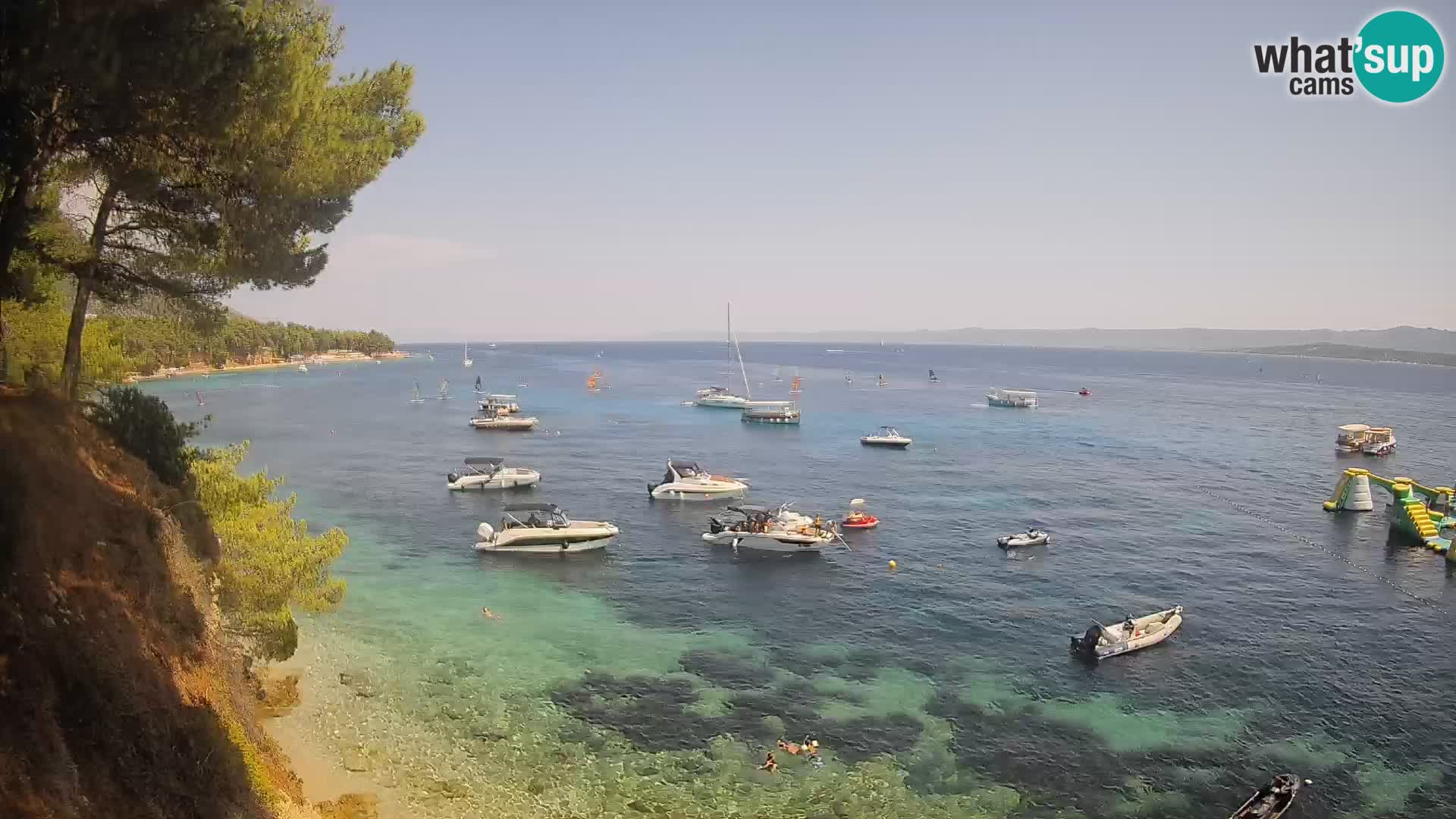 Webcam Strand Potočine Bol – Liveblick auf Borak Beach, Insel Brač