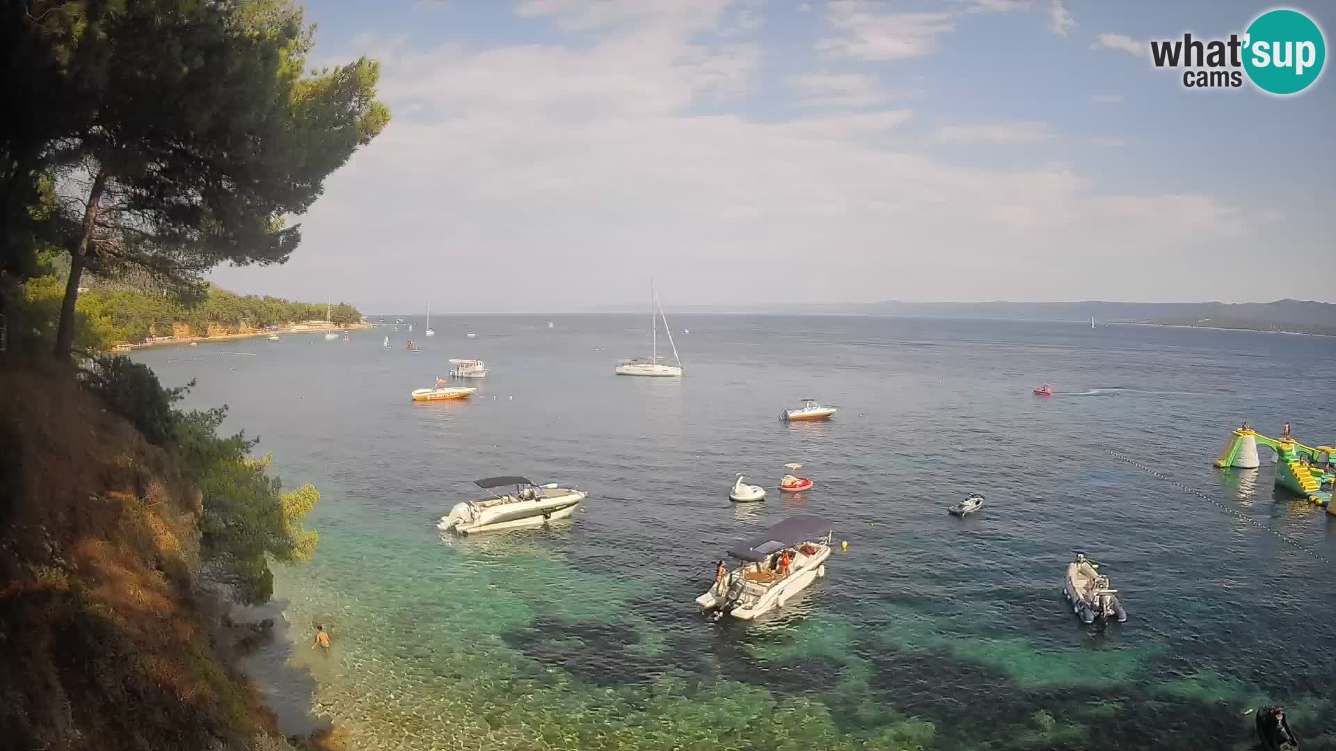 Web kamera Potočine Bol – Pogled uživo na plažu Borak, otok Brač