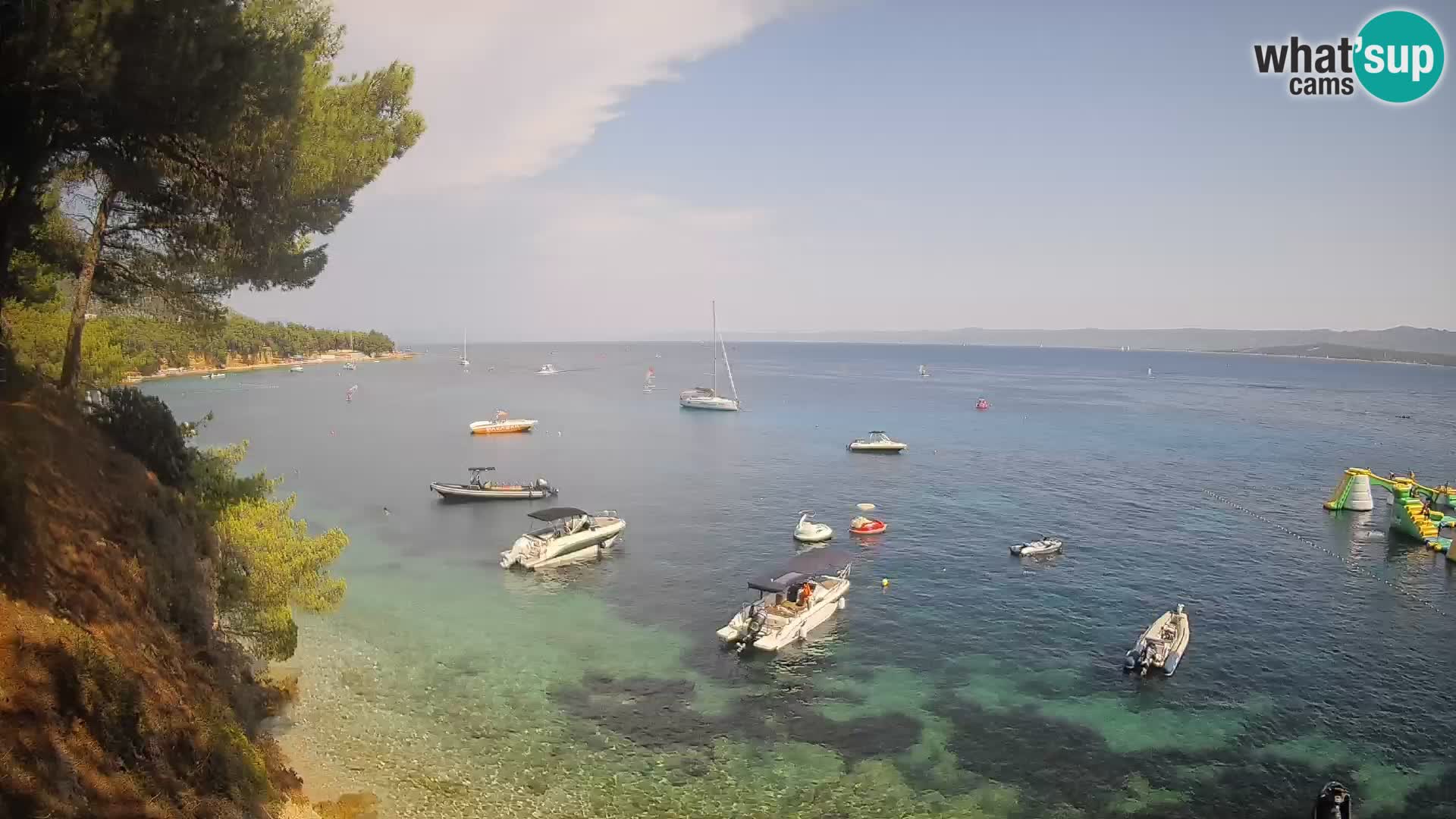 Webcam Potočine Beach Bol – Live View of Borak Beach, Brač Island
