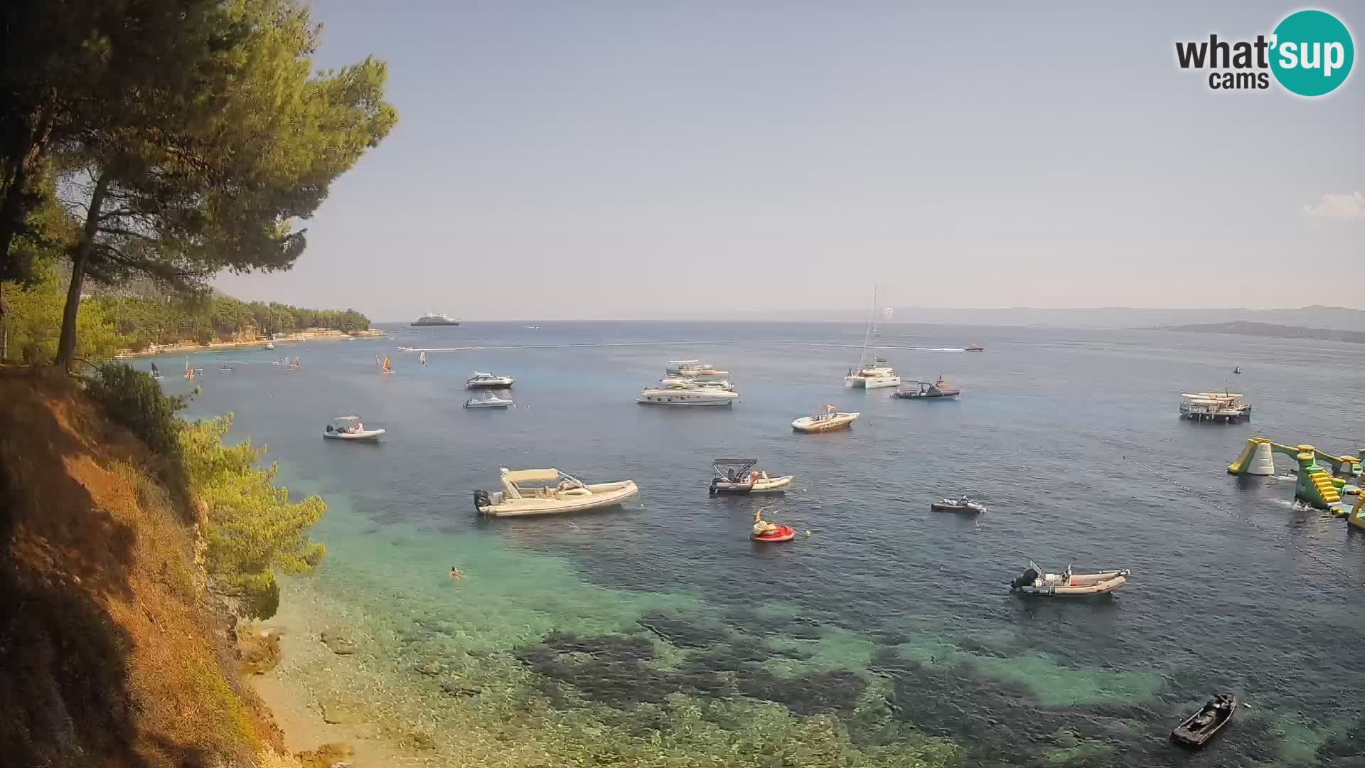 Webcam Potočine Beach Bol – Live View of Borak Beach, Brač Island