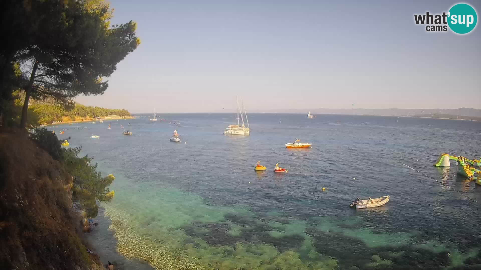 Webcam Playa Potočine Bol – Vista en vivo de Borak Beach, Isla de Brač