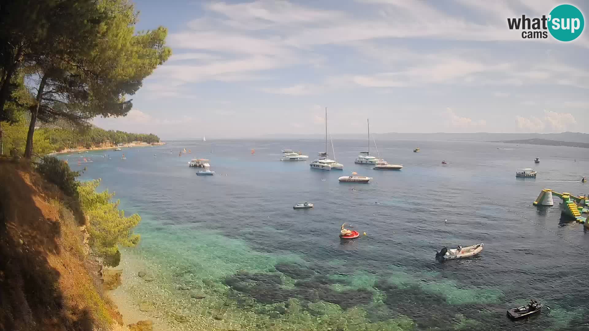 Web kamera Potočine Bol – Pogled uživo na plažu Borak, otok Brač
