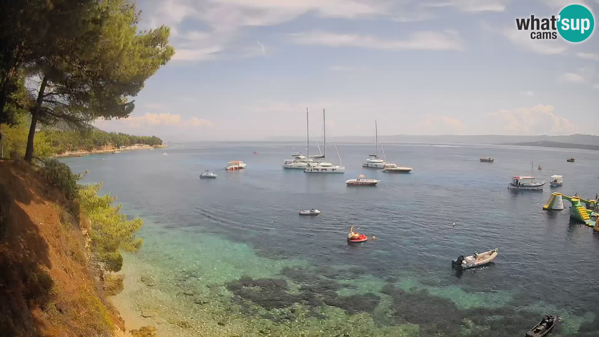 Webcam Strand Potočine Bol – Liveblick auf Borak Beach, Insel Brač