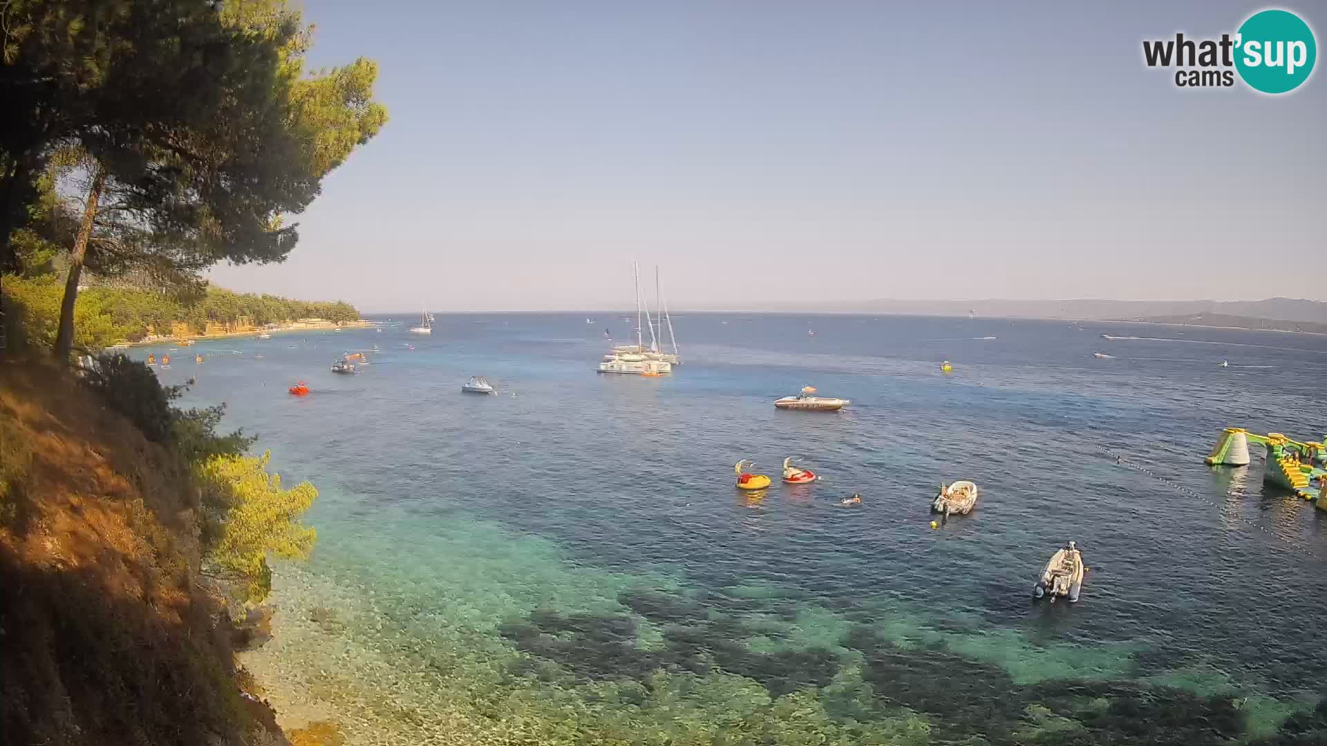 Webcam Strand Potočine Bol – Liveblick auf Borak Beach, Insel Brač