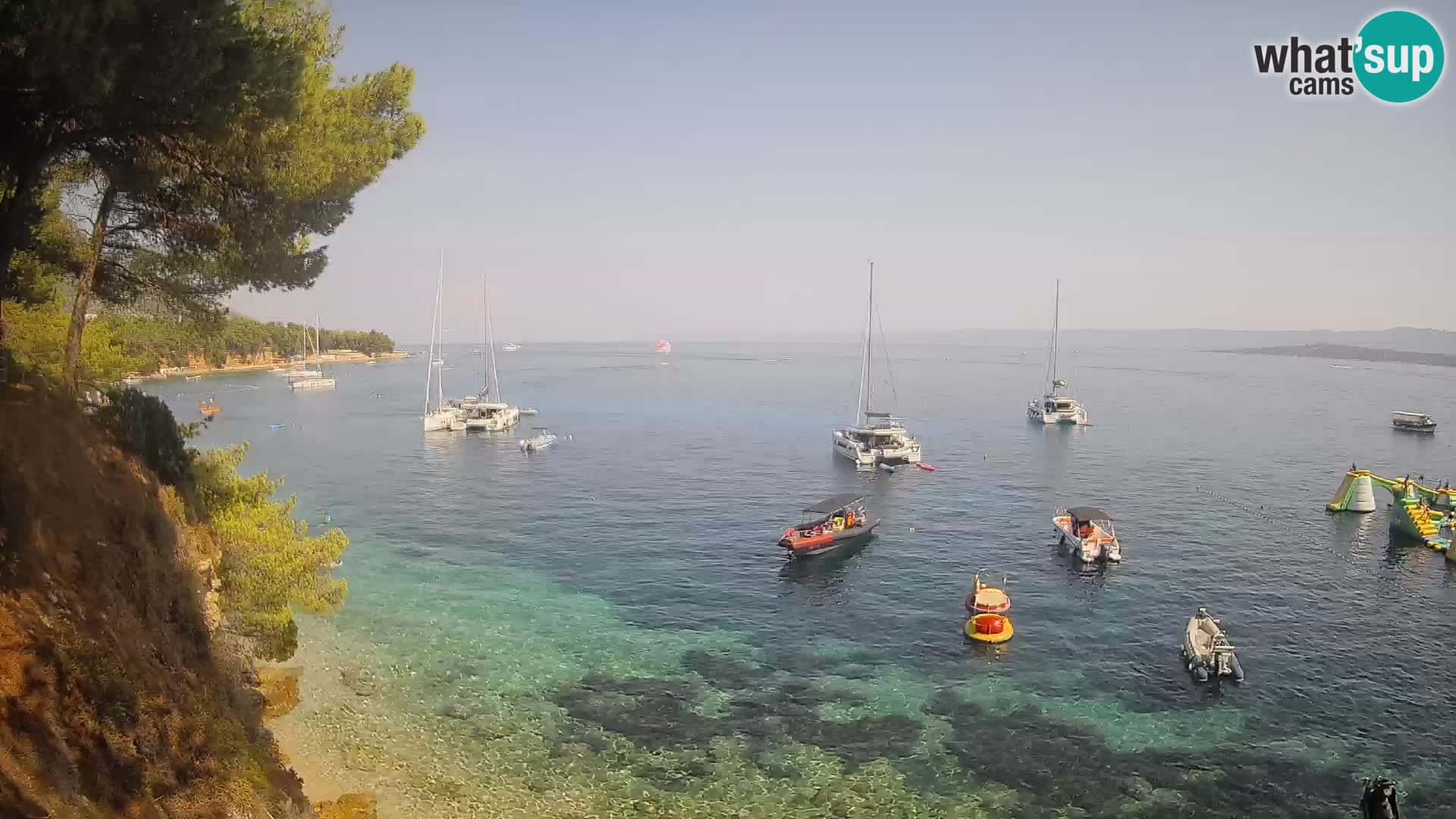 Webcam Strand Potočine Bol – Liveblick auf Borak Beach, Insel Brač