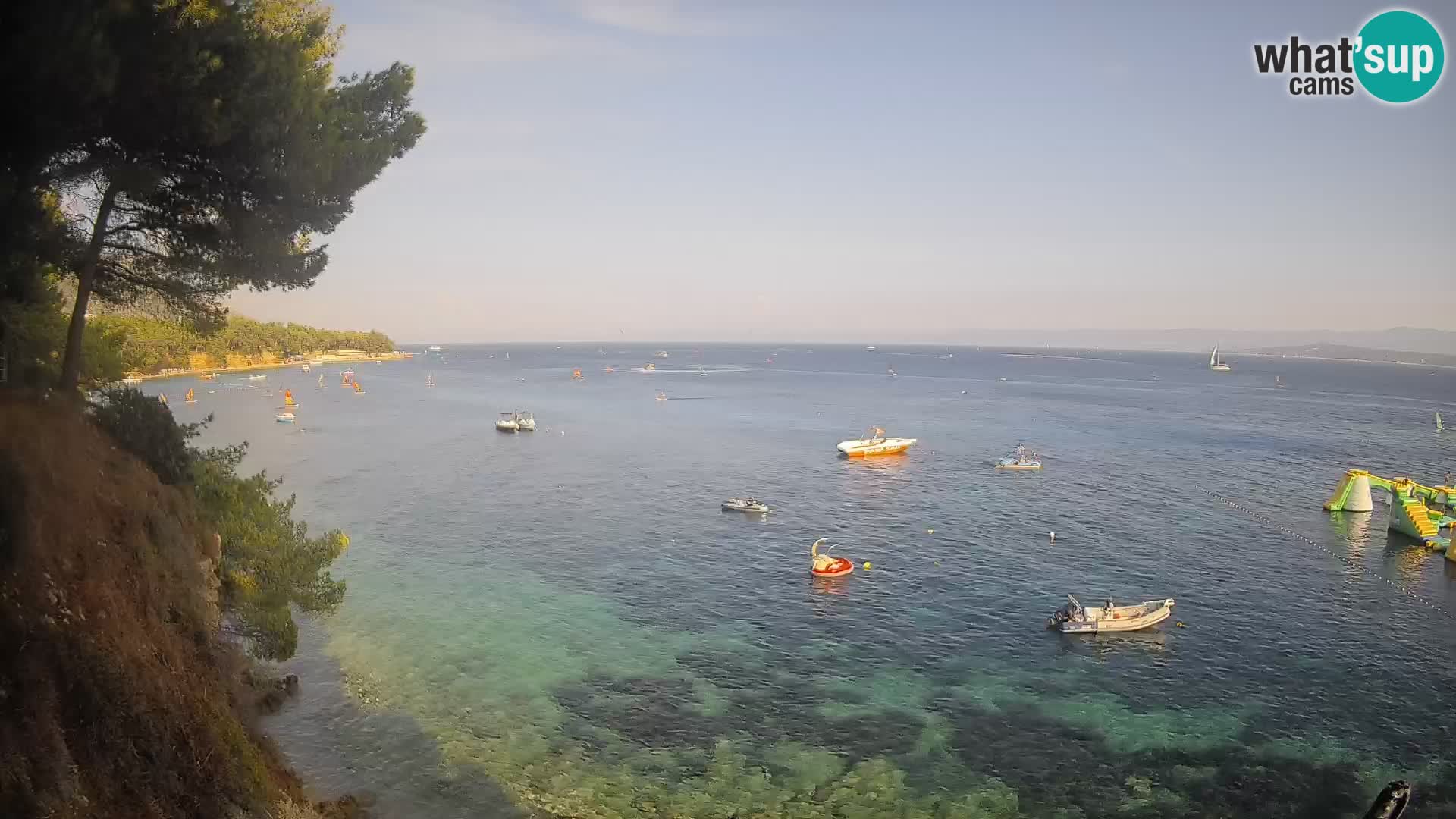 Web kamera Potočine Bol – Pogled uživo na plažu Borak, otok Brač