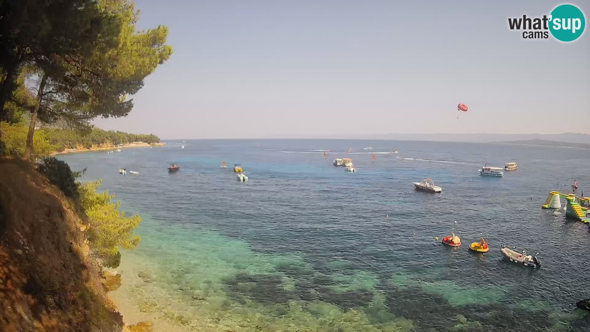 Webcam plage Potočine Bol – Vue en direct sur Borak Beach, île de Brač
