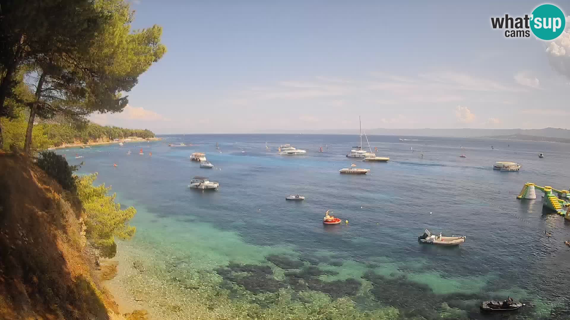 Webcam plage Potočine Bol – Vue en direct sur Borak Beach, île de Brač