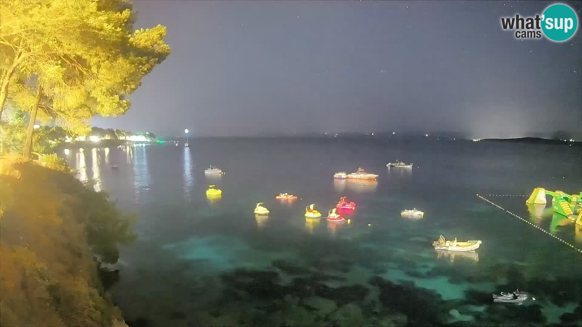 Webcam Spiaggia Potočine Bol – Vista live sulla spiaggia Borak, Isola di Brač