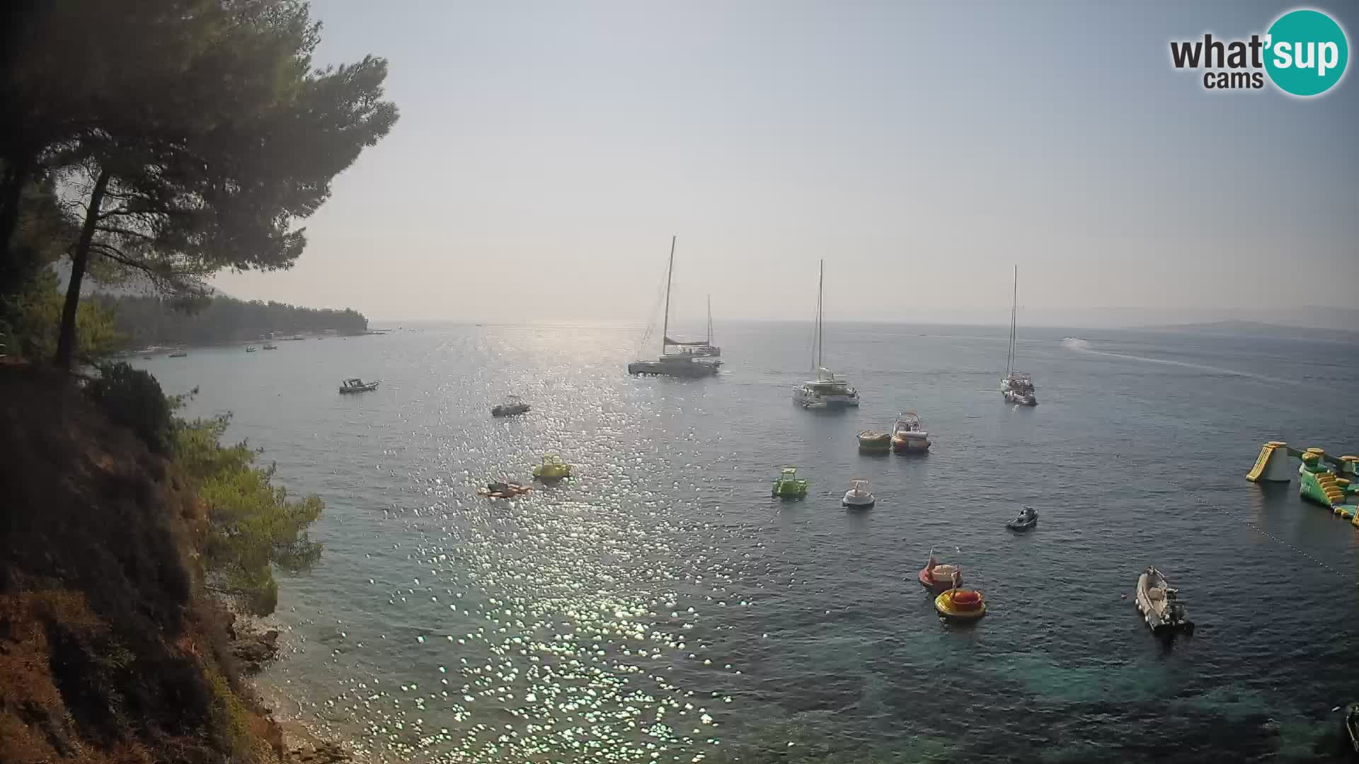 Webcam Potočine Beach Bol – Live View of Borak Beach, Brač Island