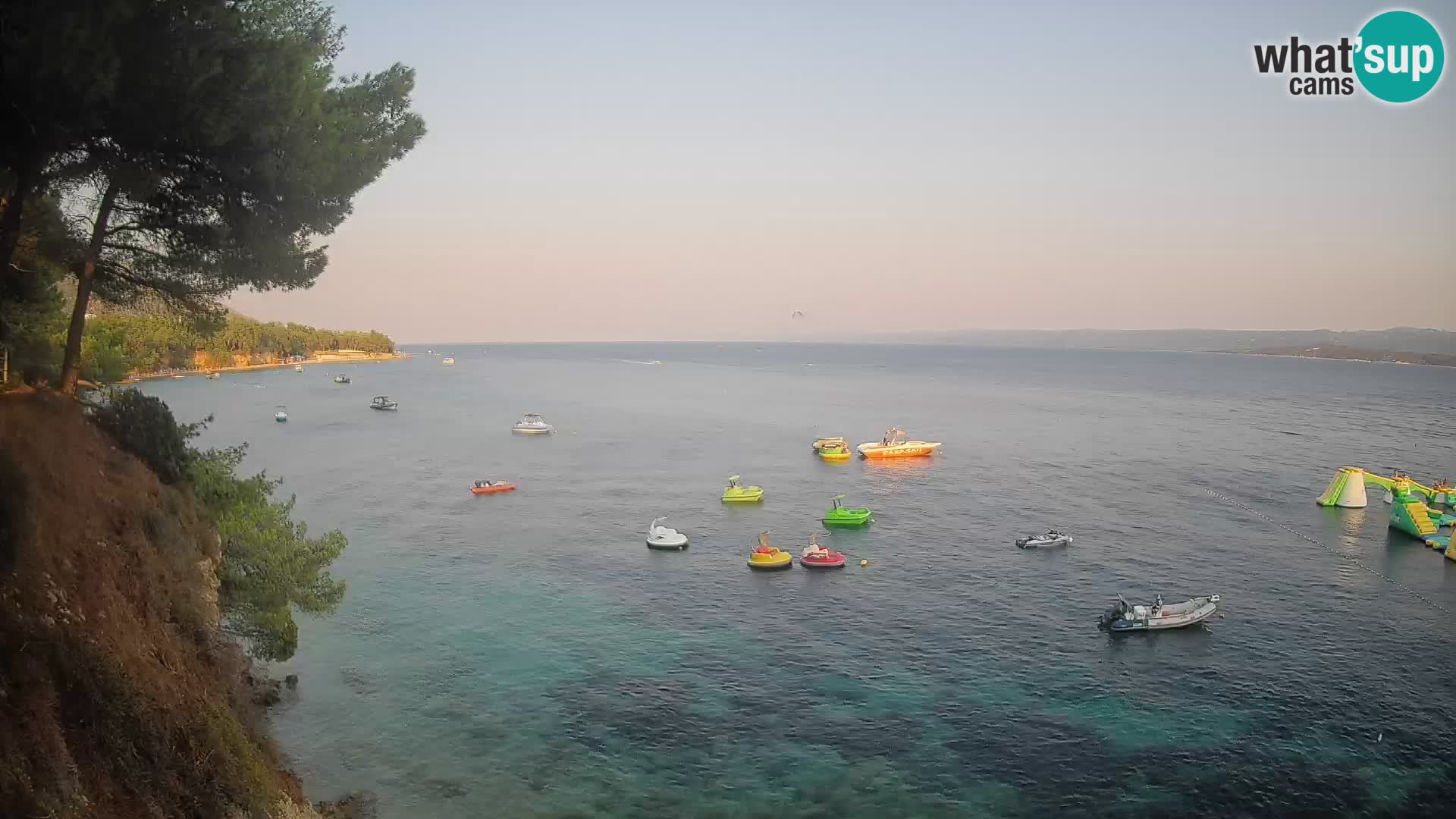 Web kamera Potočine Bol – Pogled uživo na plažu Borak, otok Brač