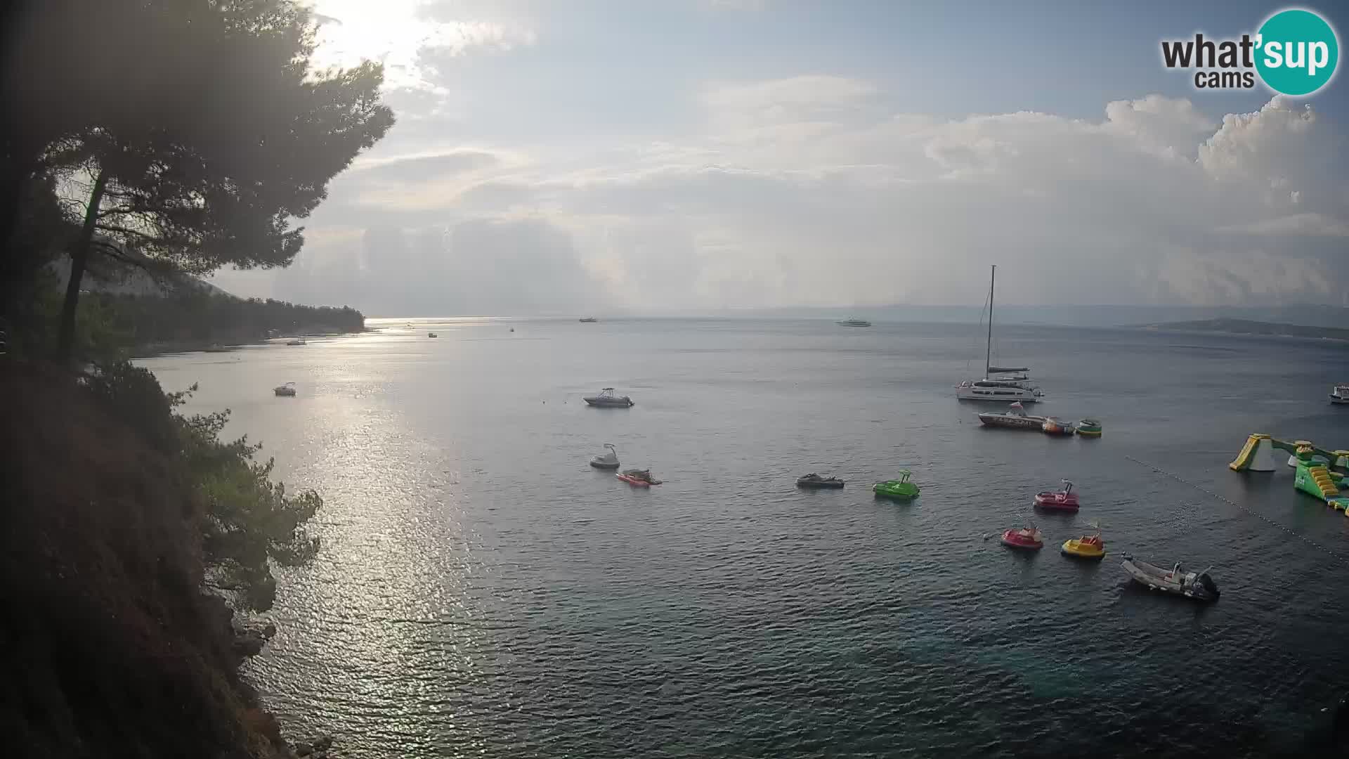 Webcam Spiaggia Potočine Bol – Vista live sulla spiaggia Borak, Isola di Brač