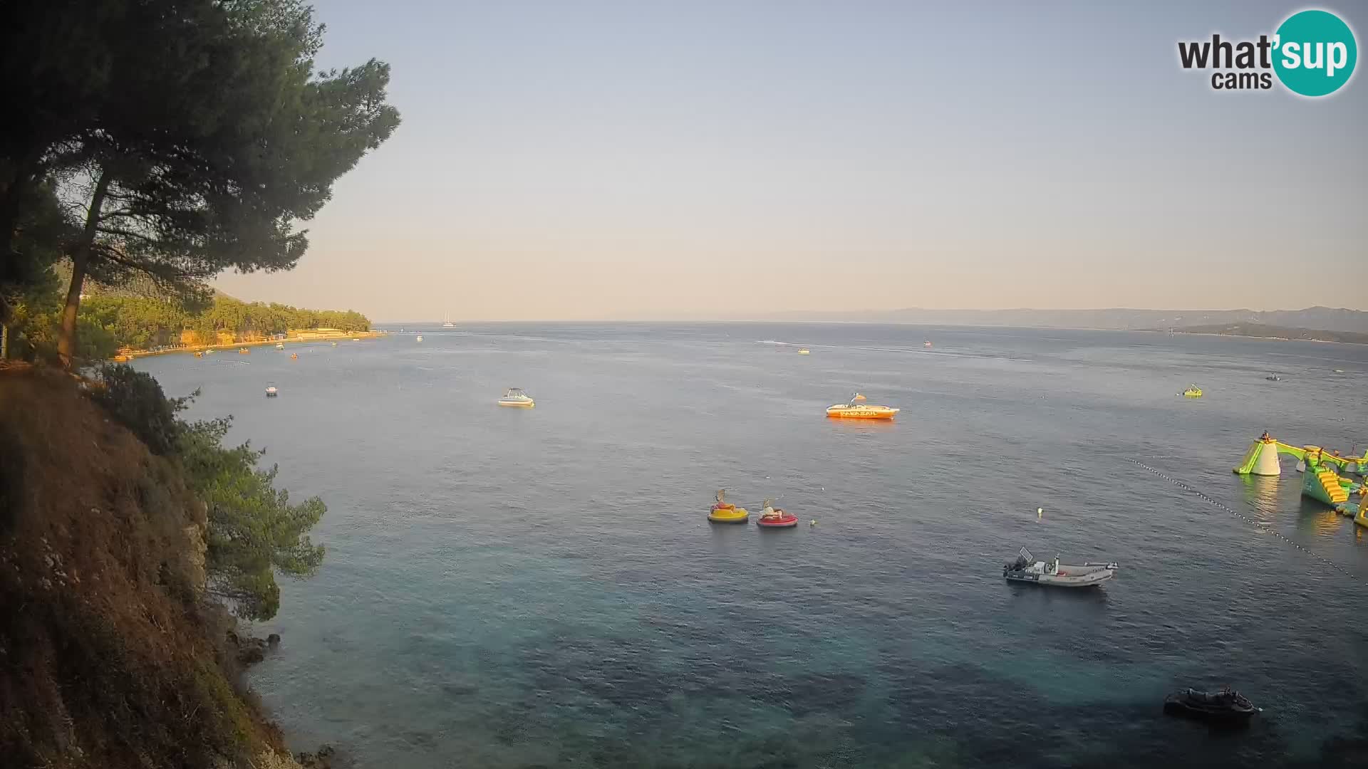 Webcam Spiaggia Potočine Bol – Vista live sulla spiaggia Borak, Isola di Brač