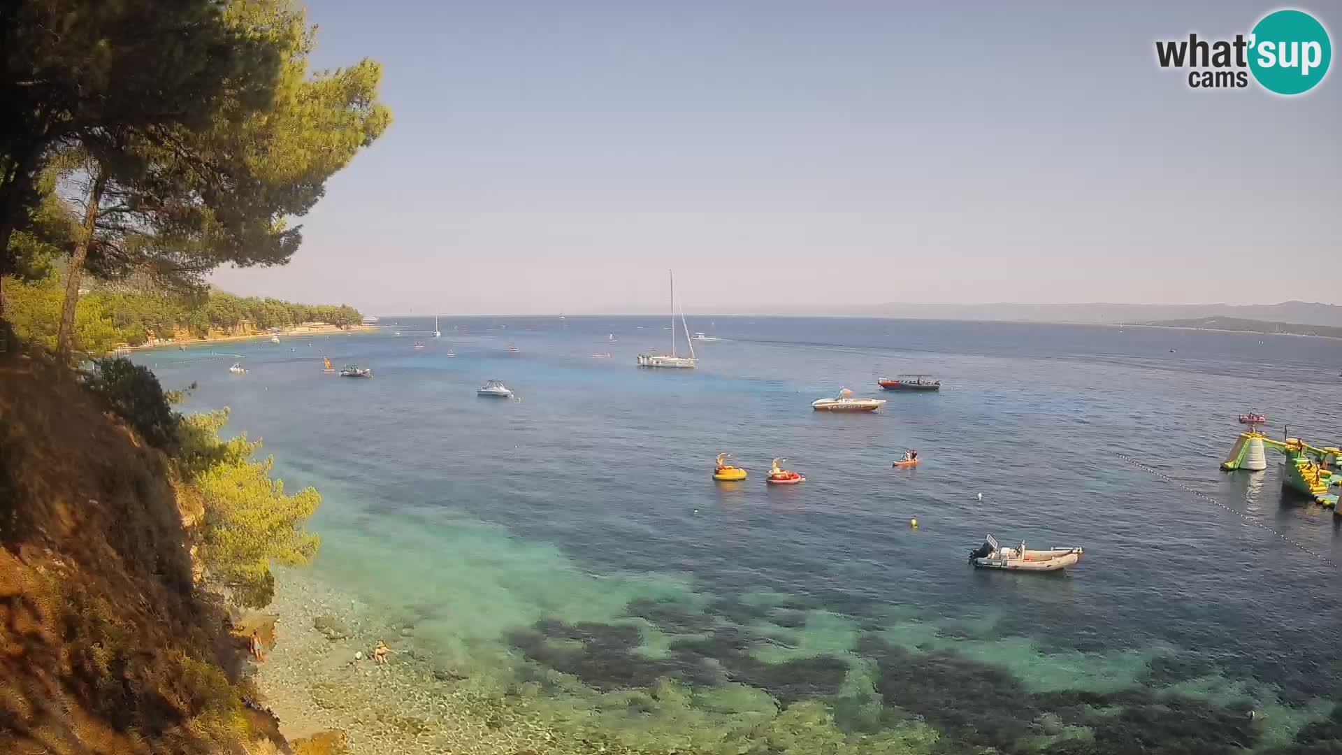 Webcam plage Potočine Bol – Vue en direct sur Borak Beach, île de Brač