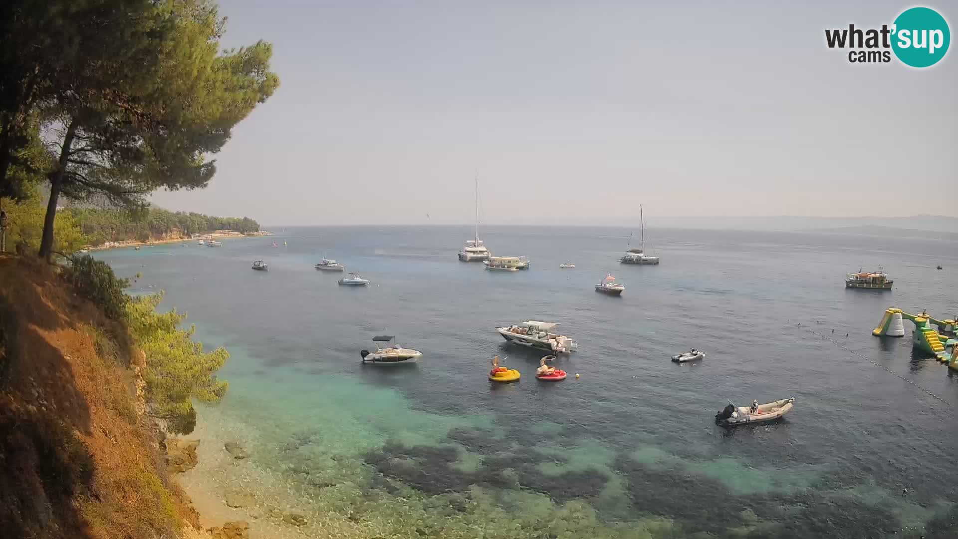 Web kamera Potočine Bol – Pogled uživo na plažu Borak, otok Brač
