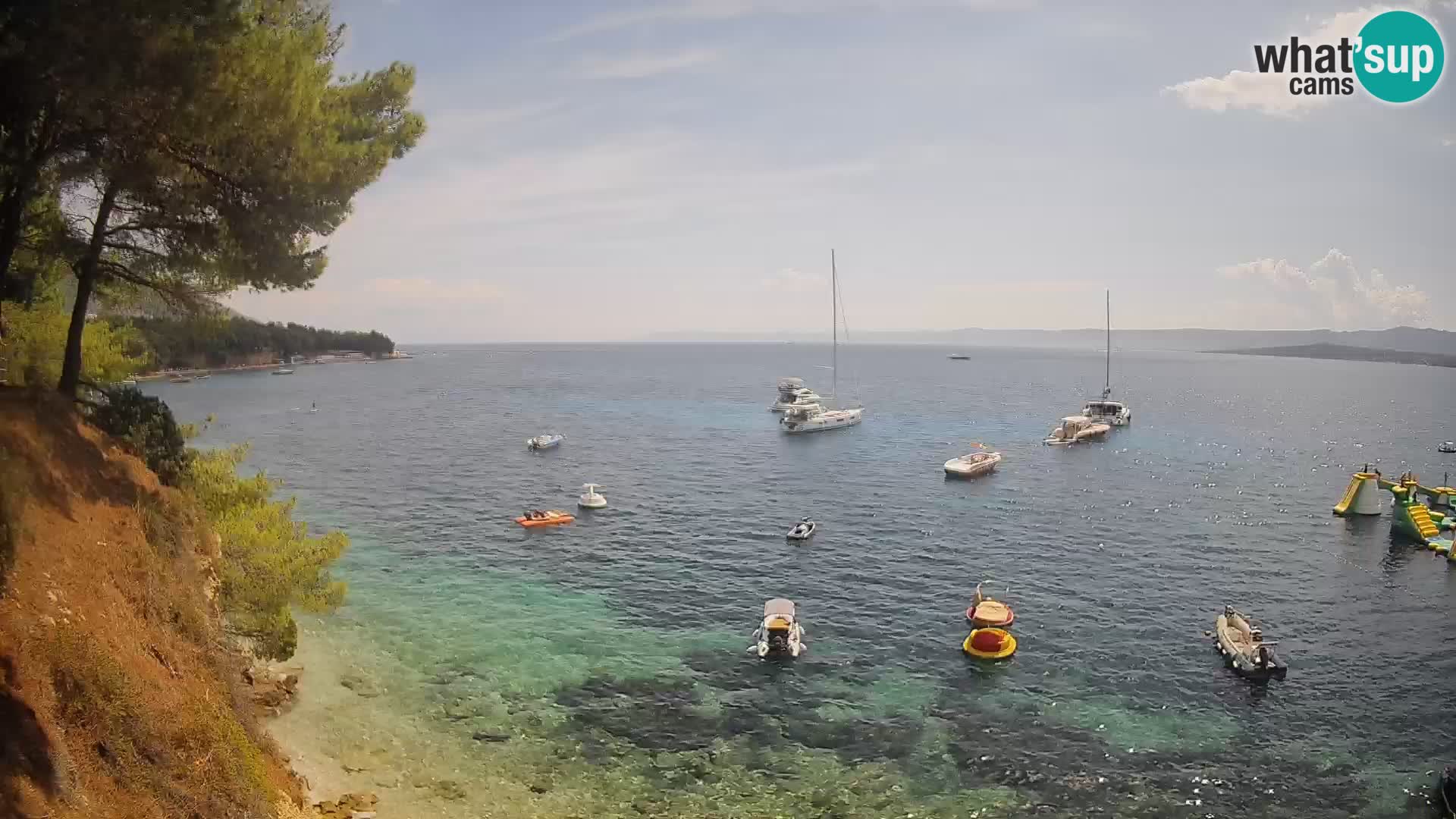 Webcam Playa Potočine Bol – Vista en vivo de Borak Beach, Isla de Brač