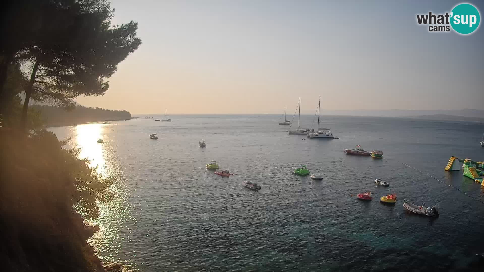 Web kamera Potočine Bol – Pogled uživo na plažu Borak, otok Brač