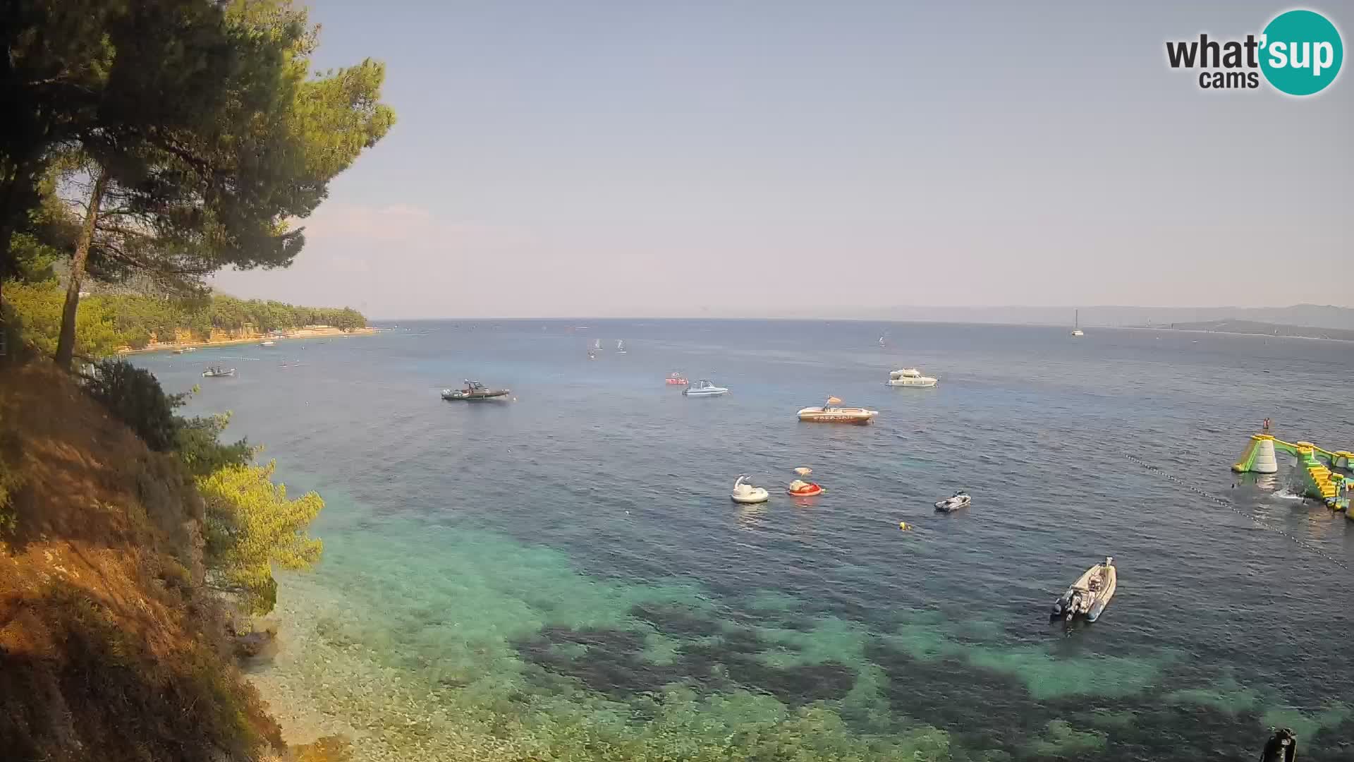Webcam Spiaggia Potočine Bol – Vista live sulla spiaggia Borak, Isola di Brač