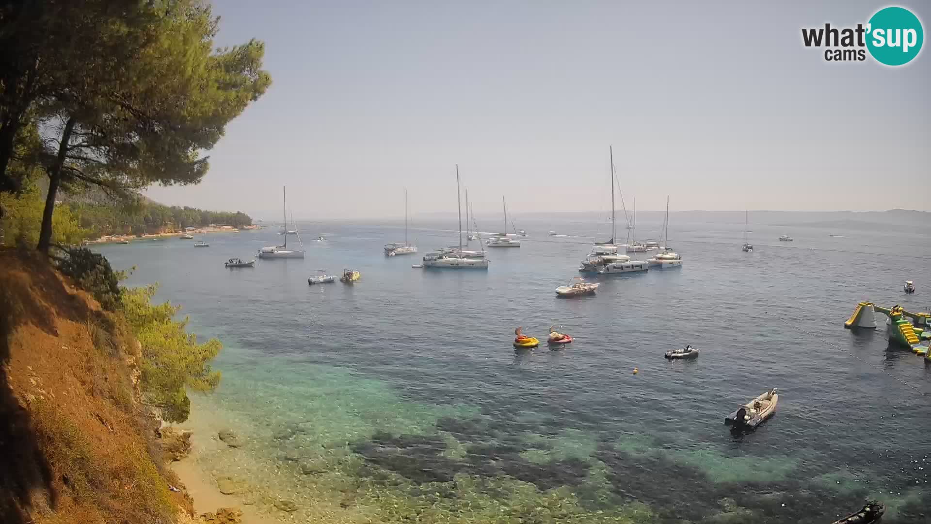 Webcam Strand Potočine Bol – Liveblick auf Borak Beach, Insel Brač