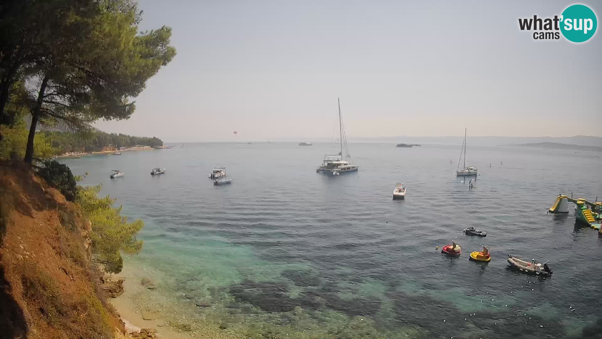 Webcam plage Potočine Bol – Vue en direct sur Borak Beach, île de Brač